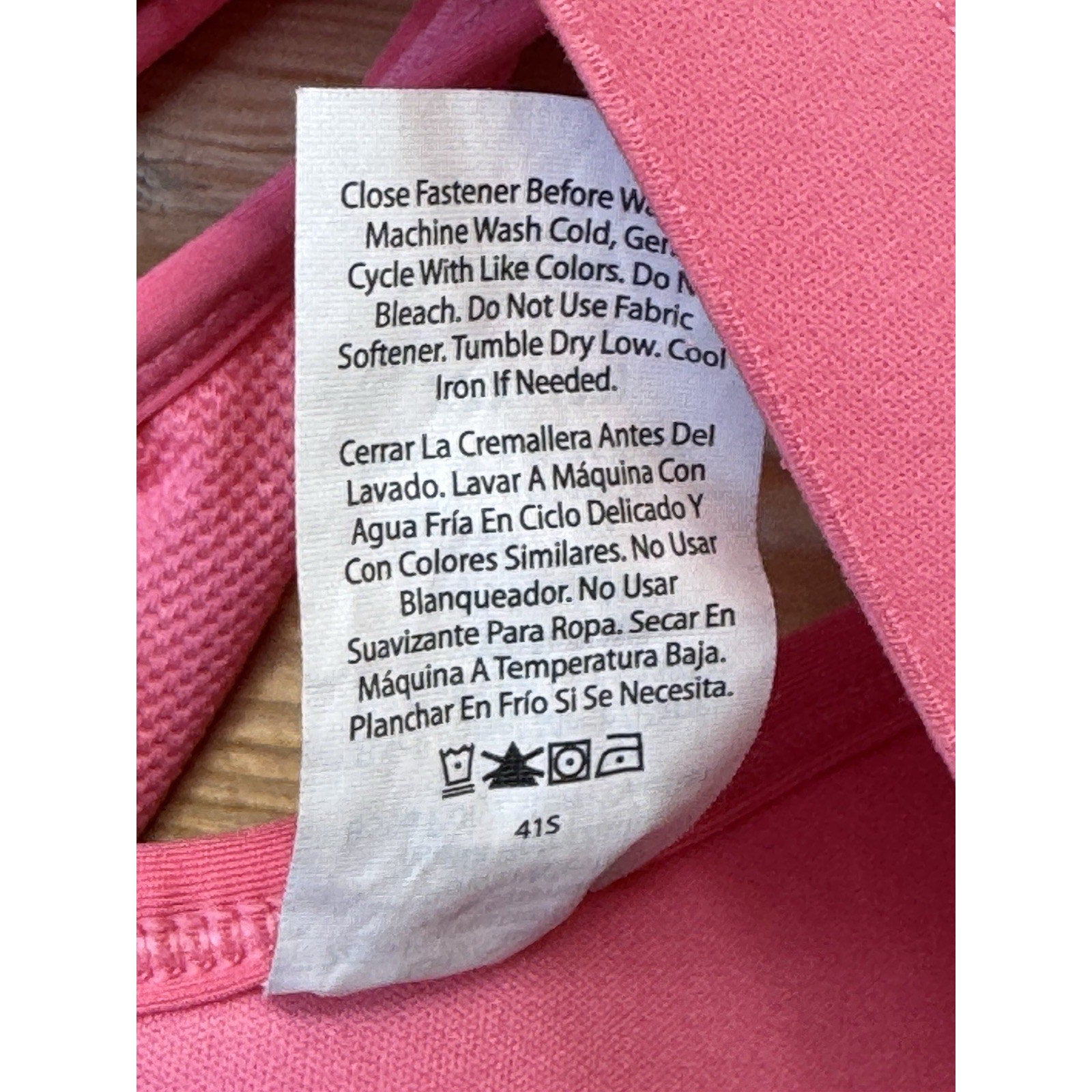 AVIA Women Ventilated Molded Cup Bra Size XXL (22) Hot Pink Hook Loop Closure