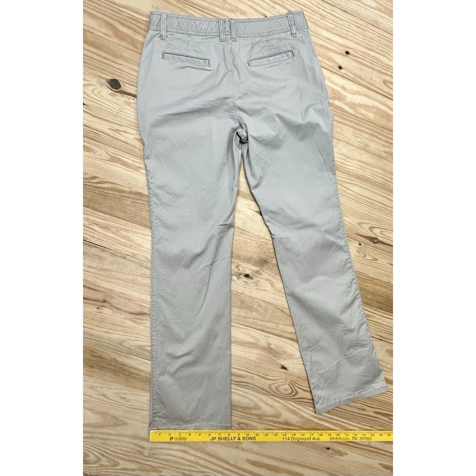 Cato Womens Chino Pants Size 8 Beige Classic Fit High Rise Straight Leg EUC.