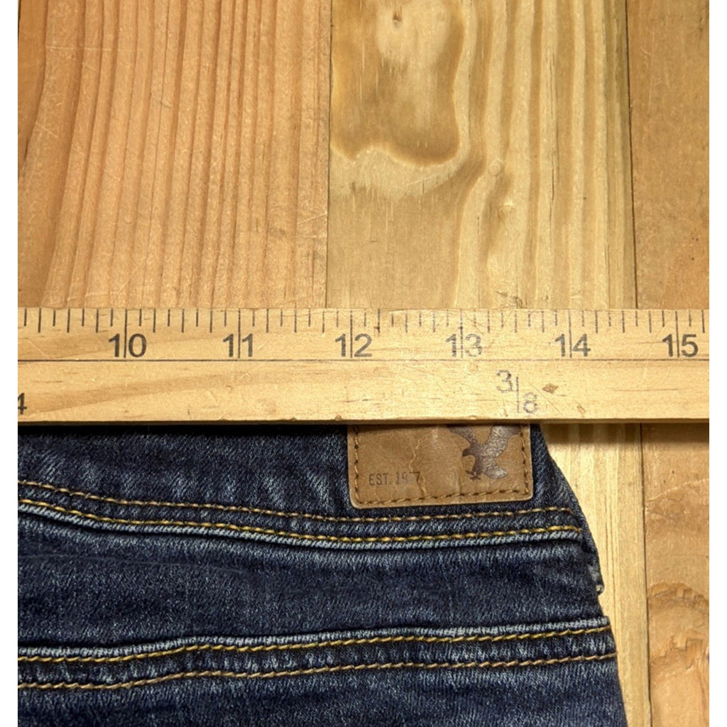 American Eagle Jeans Women 6 Short Kickboot Low Rise Stretch Denim 27x30