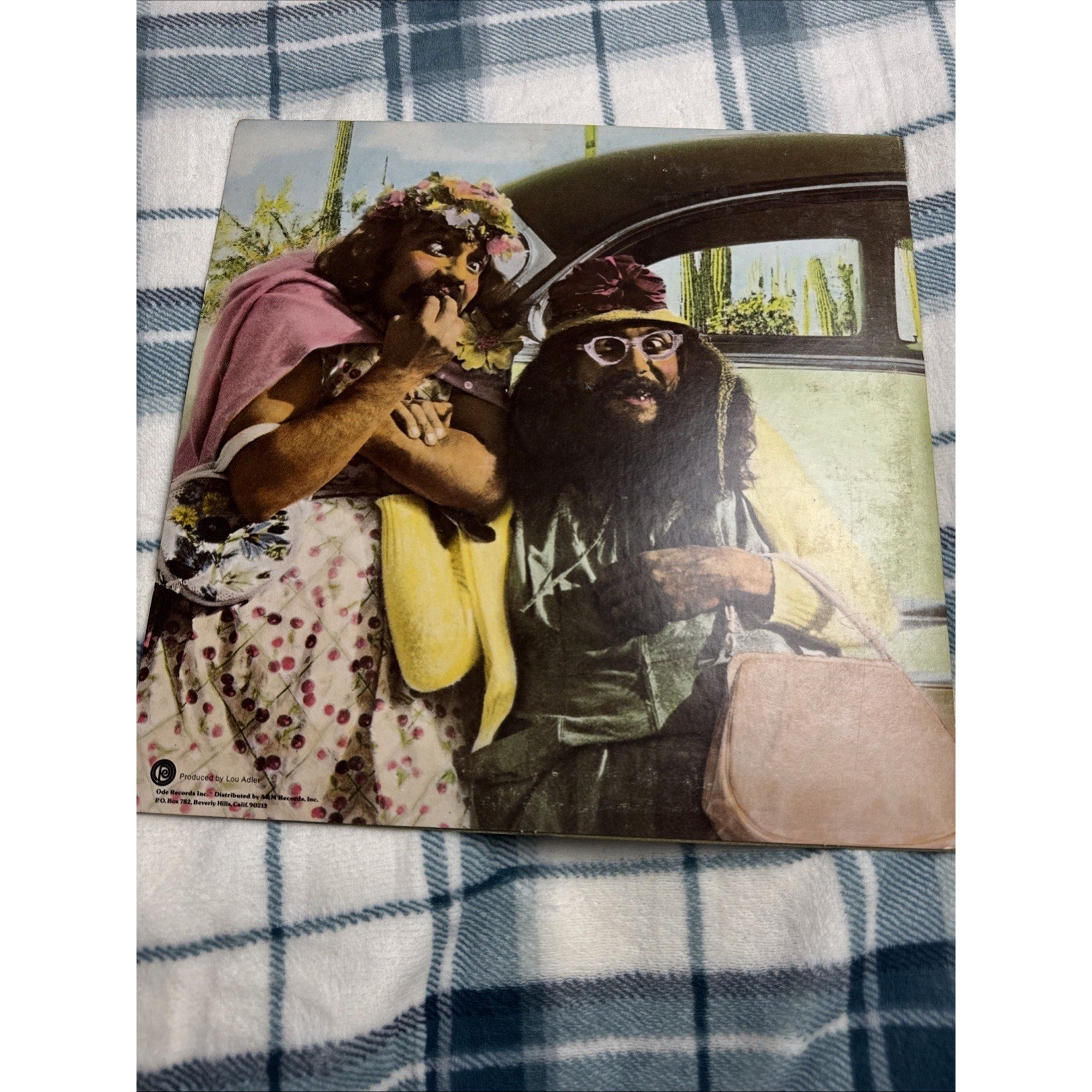 Cheech & Chong Los Cochinos LP 1973 Ode SP 77038 Die-Cut Car Door VG