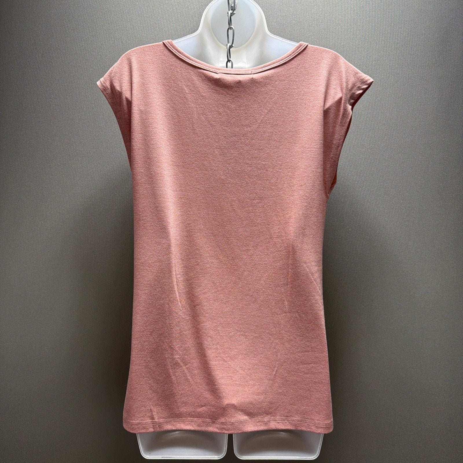 Women's S V-Neck T-Shirt Casual Cap Sleeve Vest Solid Stretch Blouse Tee NWT
