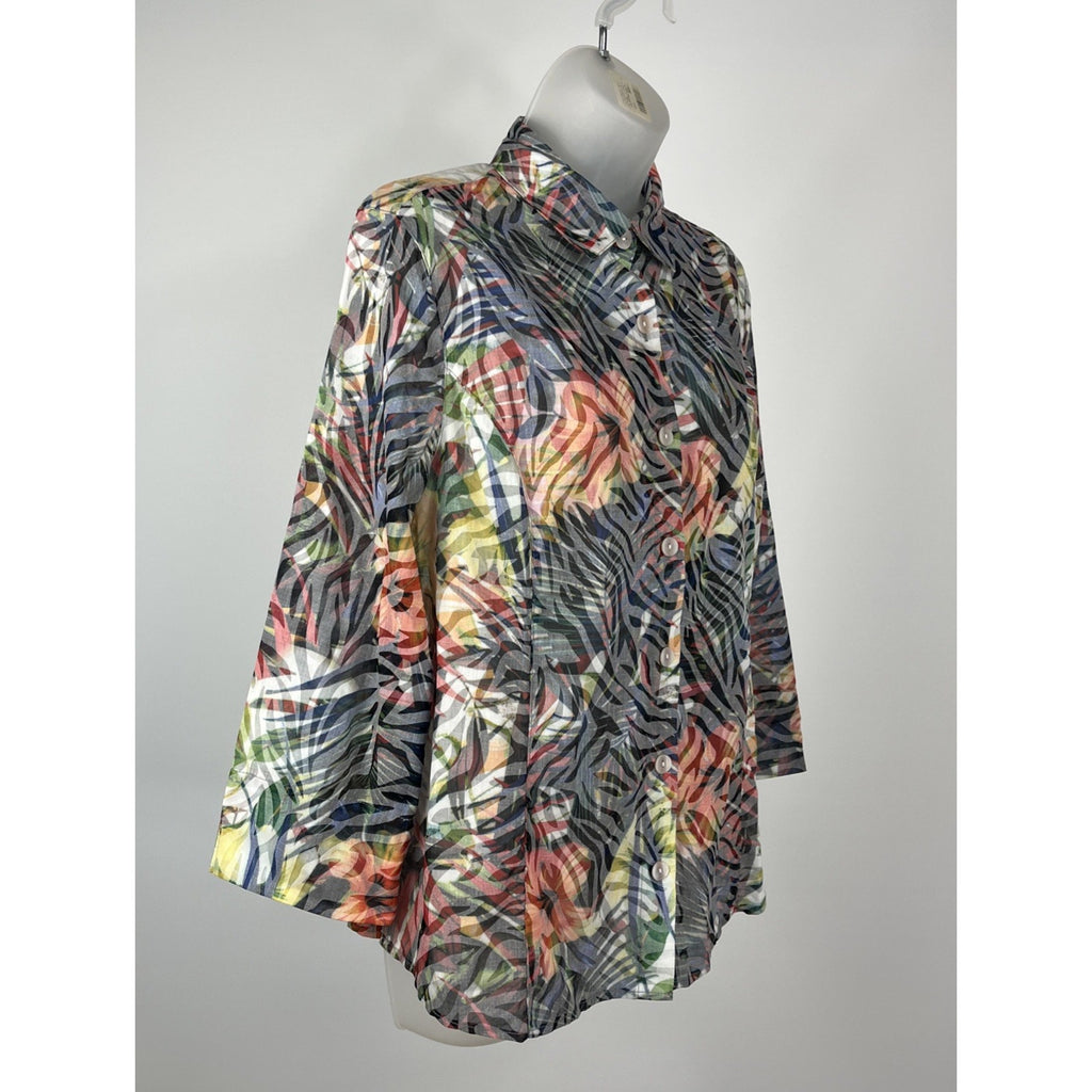 Drapers & Damon’s Button Up Shirt Multi Color Size PM Excellent Condition