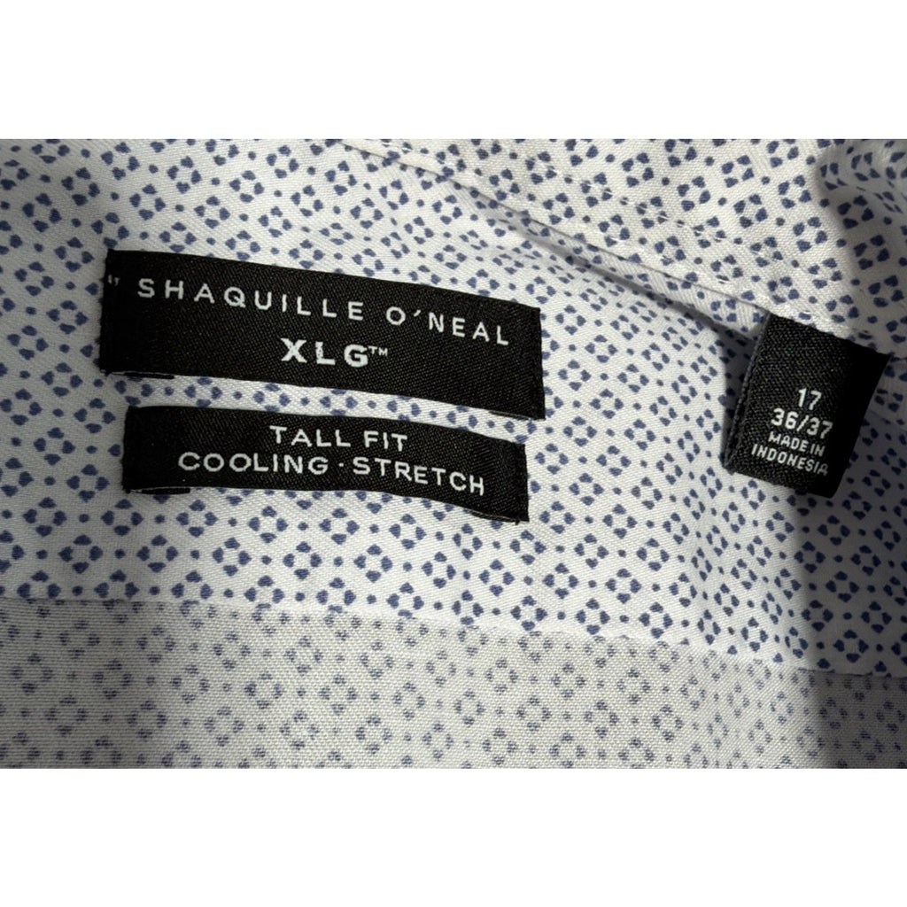Men's Shaquille O’Neal long sleeve button down shirt Cooling Size XL Tall
