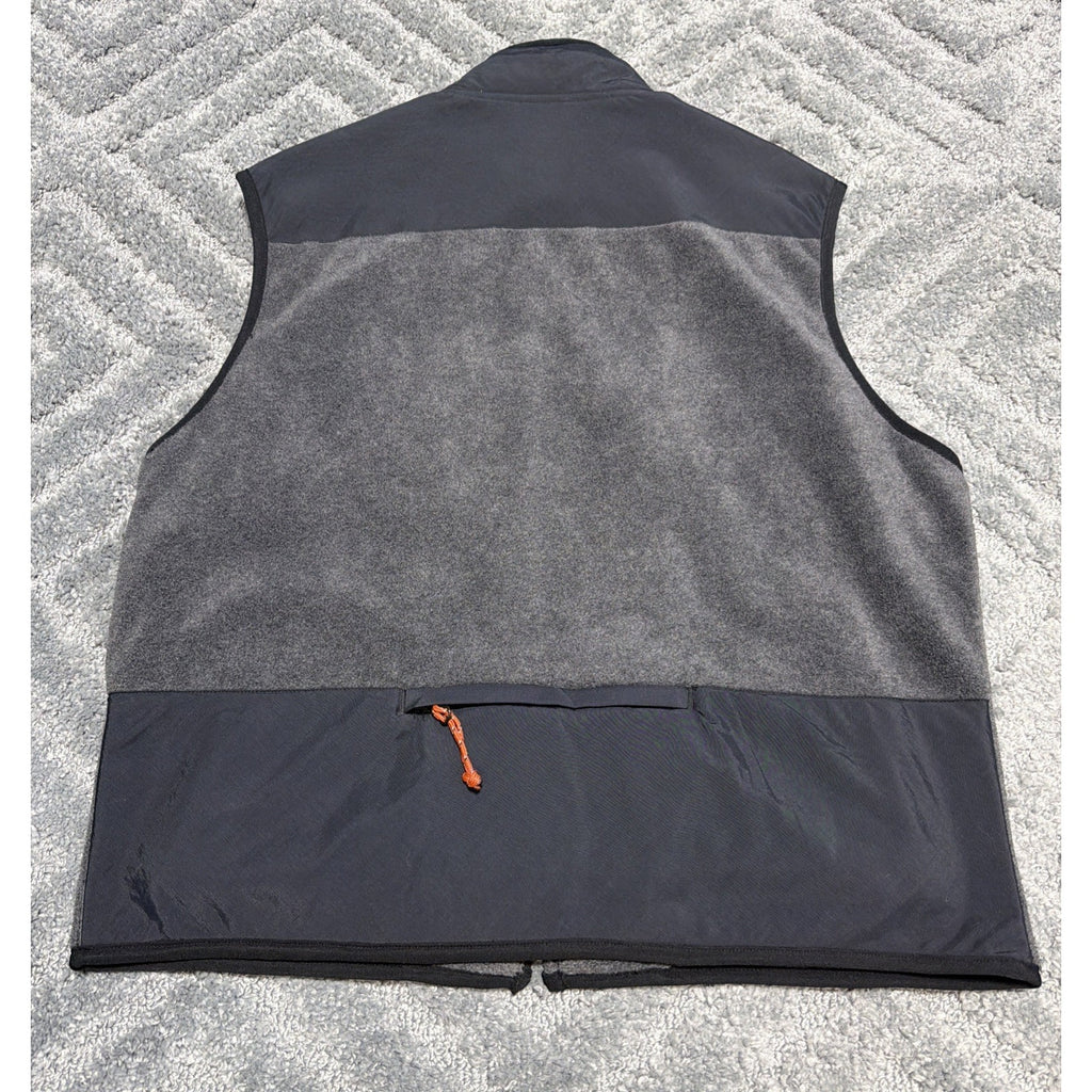 American Eagle AE77 Performace Fleece Vest Full Zip Men SZ Large Gray/Black