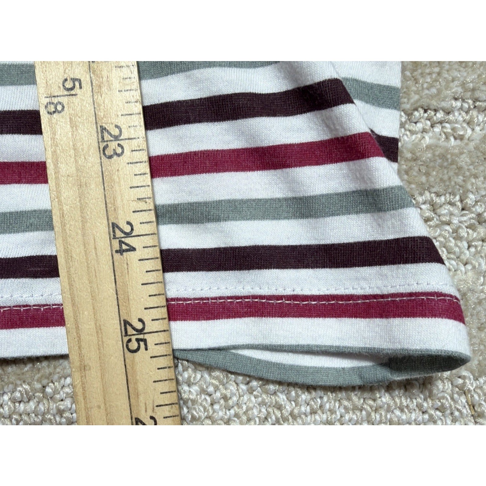 LOFT Striped Long Sleeve Tee, Size XL