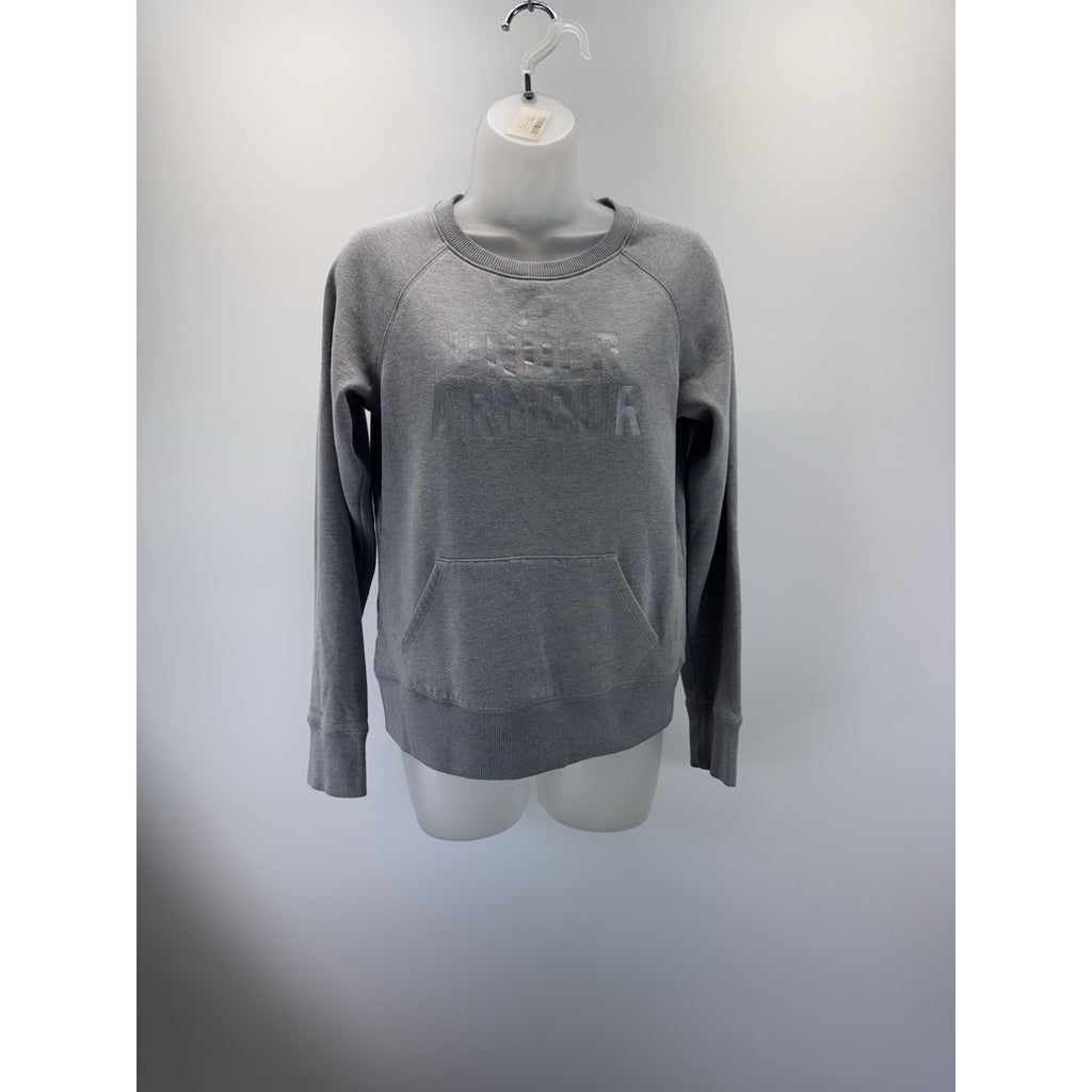 Under Armour Sweatshirt Women’s Small Grey Cold Gear Gray Pullover Pocket