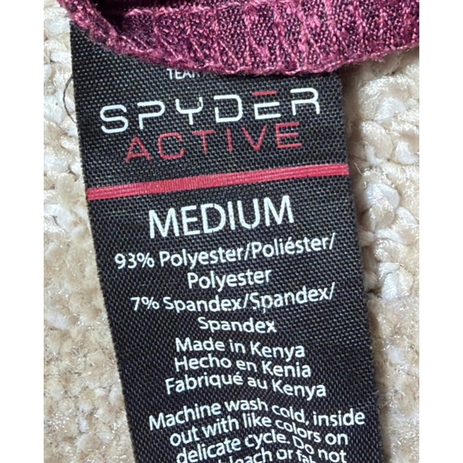 Spyder Active Wear Outdoor Athletic Women Purple Crop Shirt Size Medium￼