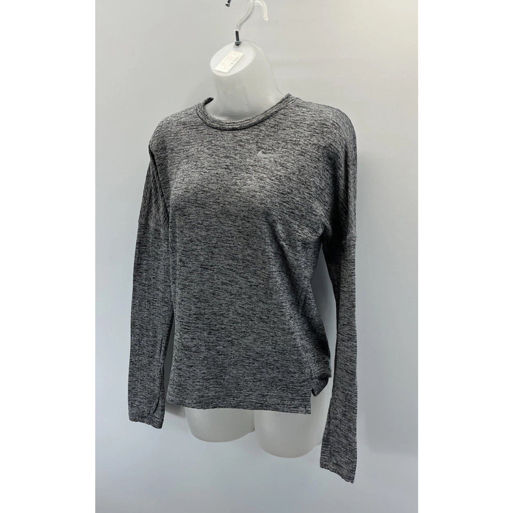 Nike Womens Therma Sphere Element Crewneck Running Top - Heathered Grey -XS