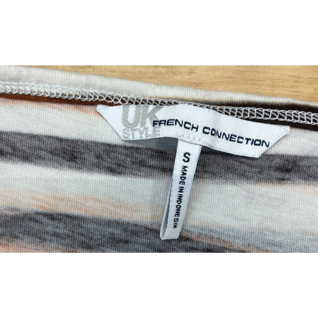FRENCH CONNECTION Womens Maxi Dress UK Style Multicoloured Striped Size S
