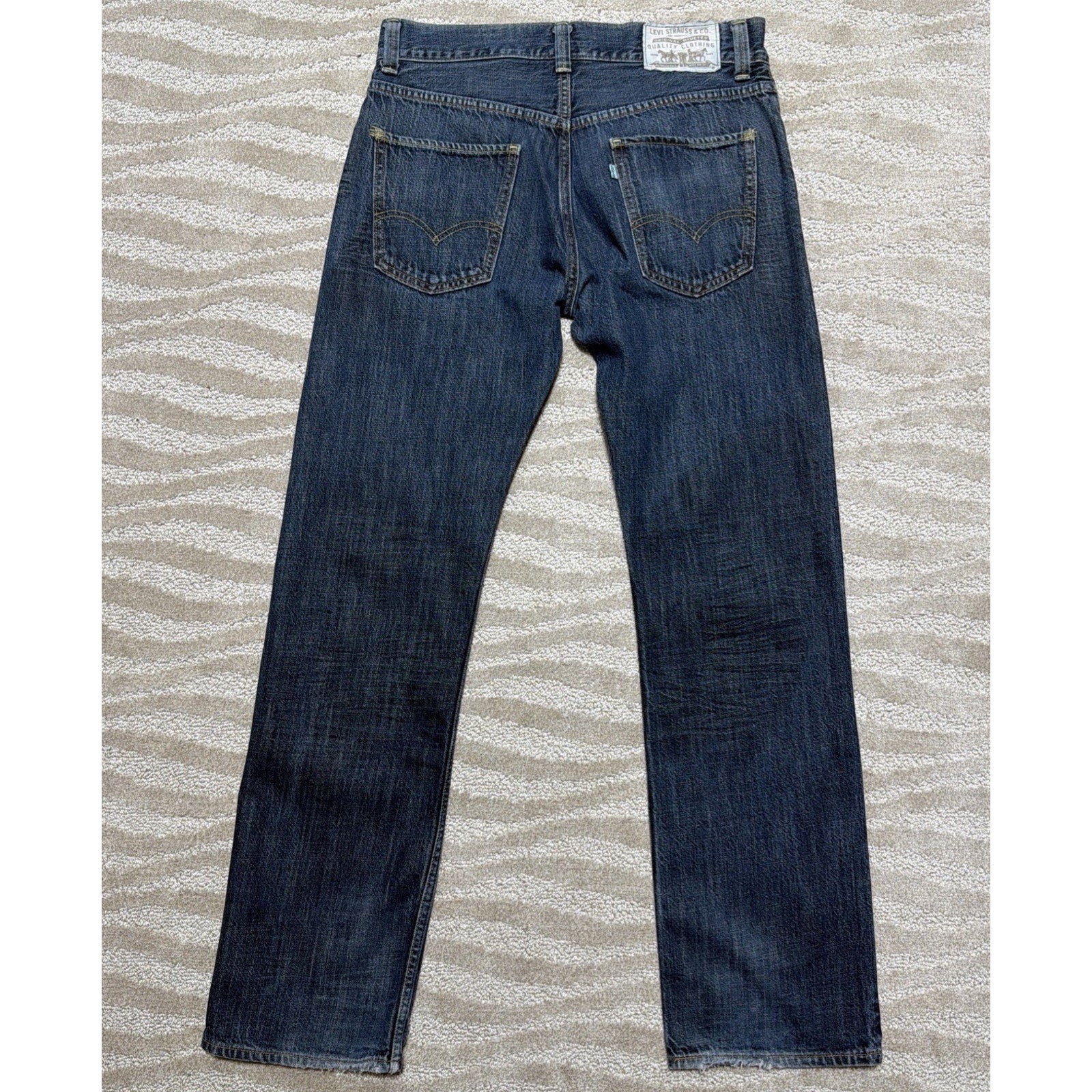 Levis 539 Vintage Straight Jeans Mens 32x34 100% Organic Cotton White Tab Y2K
