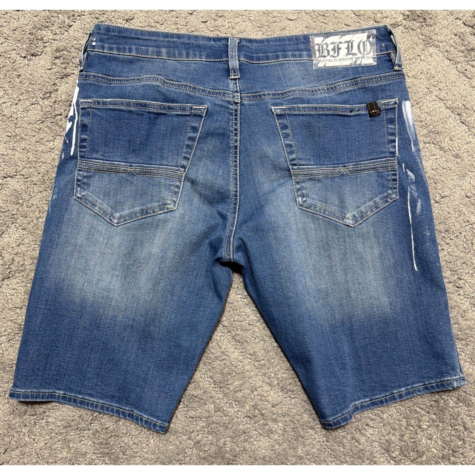 Buffalo David Bitton Men's 10" Parker X Slim Fit Stretch Denim Jean Shorts 33