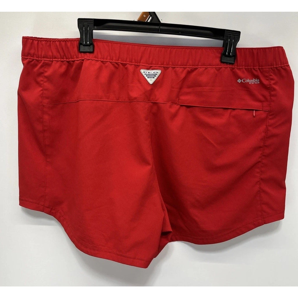 Columbia Shorts Womens XL Red Activewear Jogging Gym Beach Hiking 4”