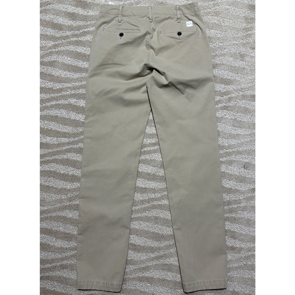 American Eagle Flex Original Straight Chino Pants Mens 28x30 Khaki Stretch