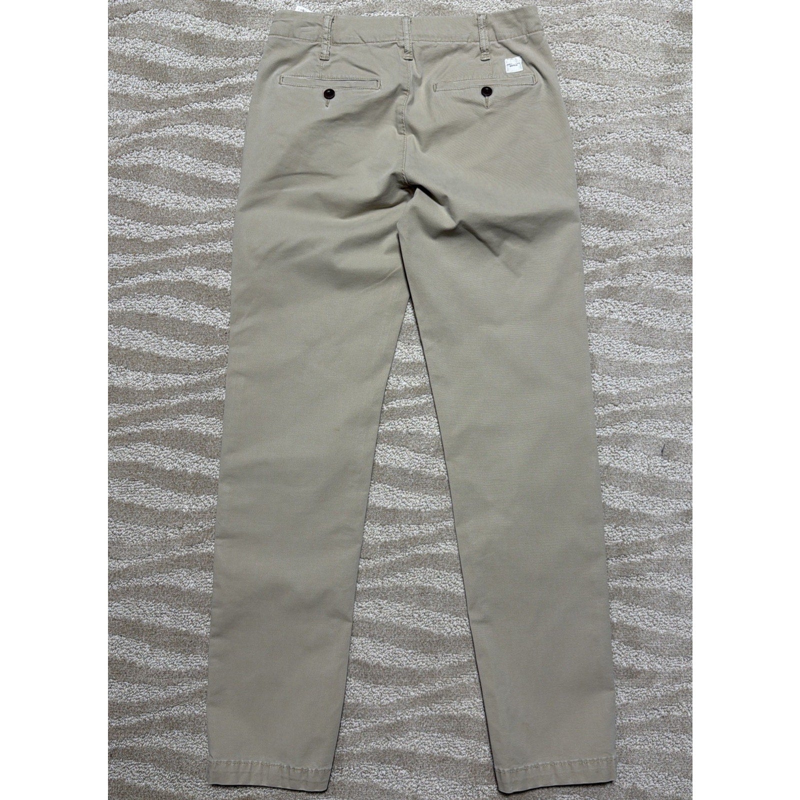 American Eagle Flex Original Straight Chino Pants Mens 28x30 Khaki Stretch