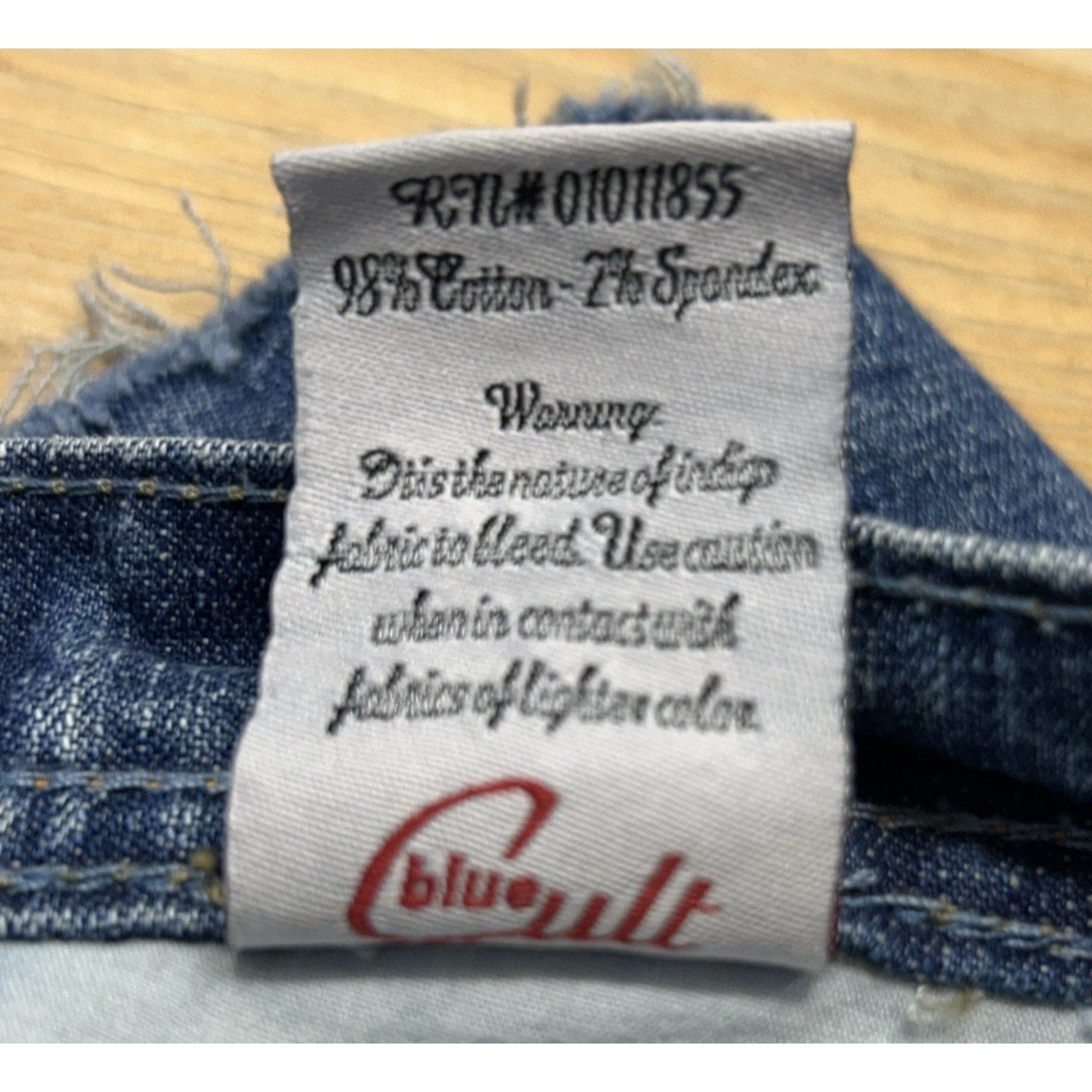 Women's Blue Cult Original Buttlifter Vintage Style Jean Shorts Sz 30 Made InUSA