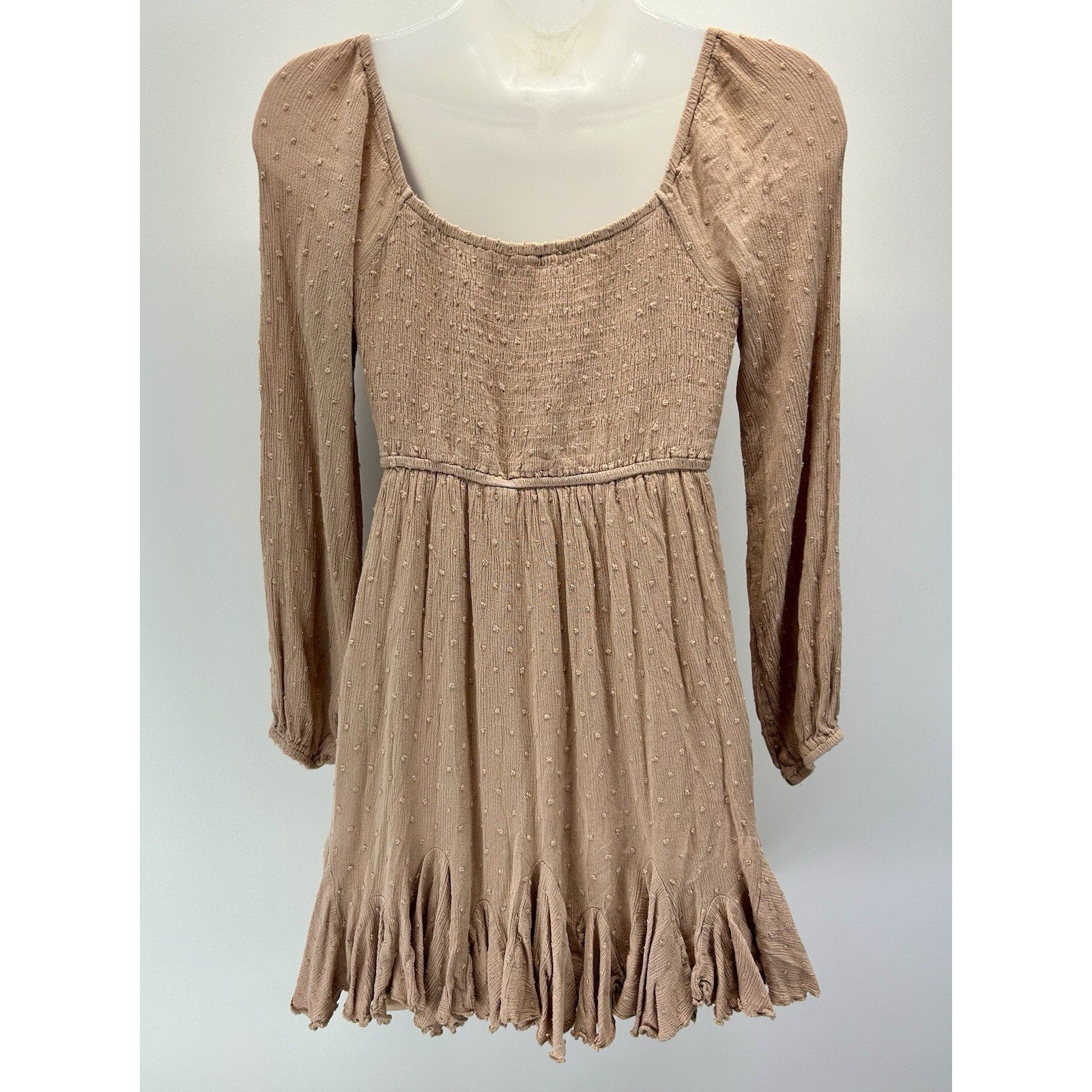 Berry N Cream Women's Darling Lacey Gauze Boho Dress, Size Medium .