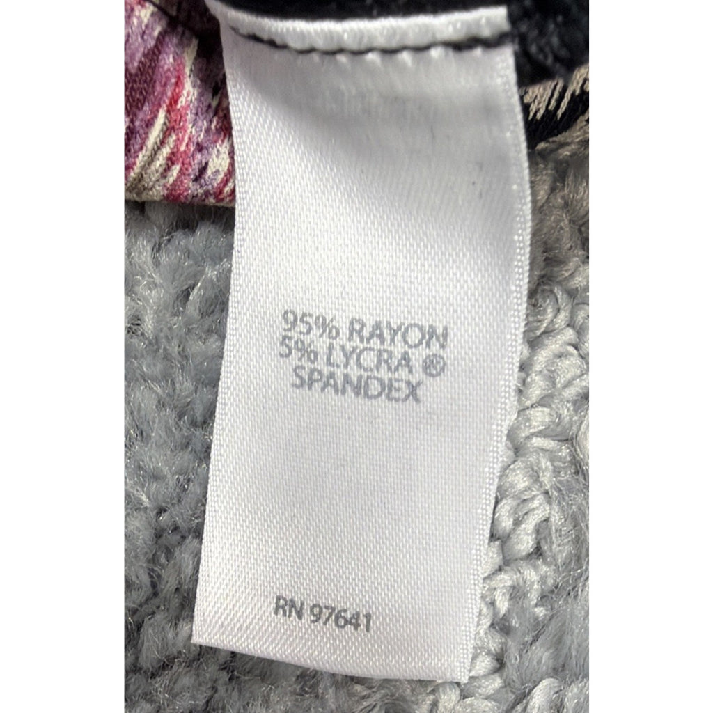 J. Jill Wearever Collection Womens L Blouse Shirt Paisley Floral Casual Career