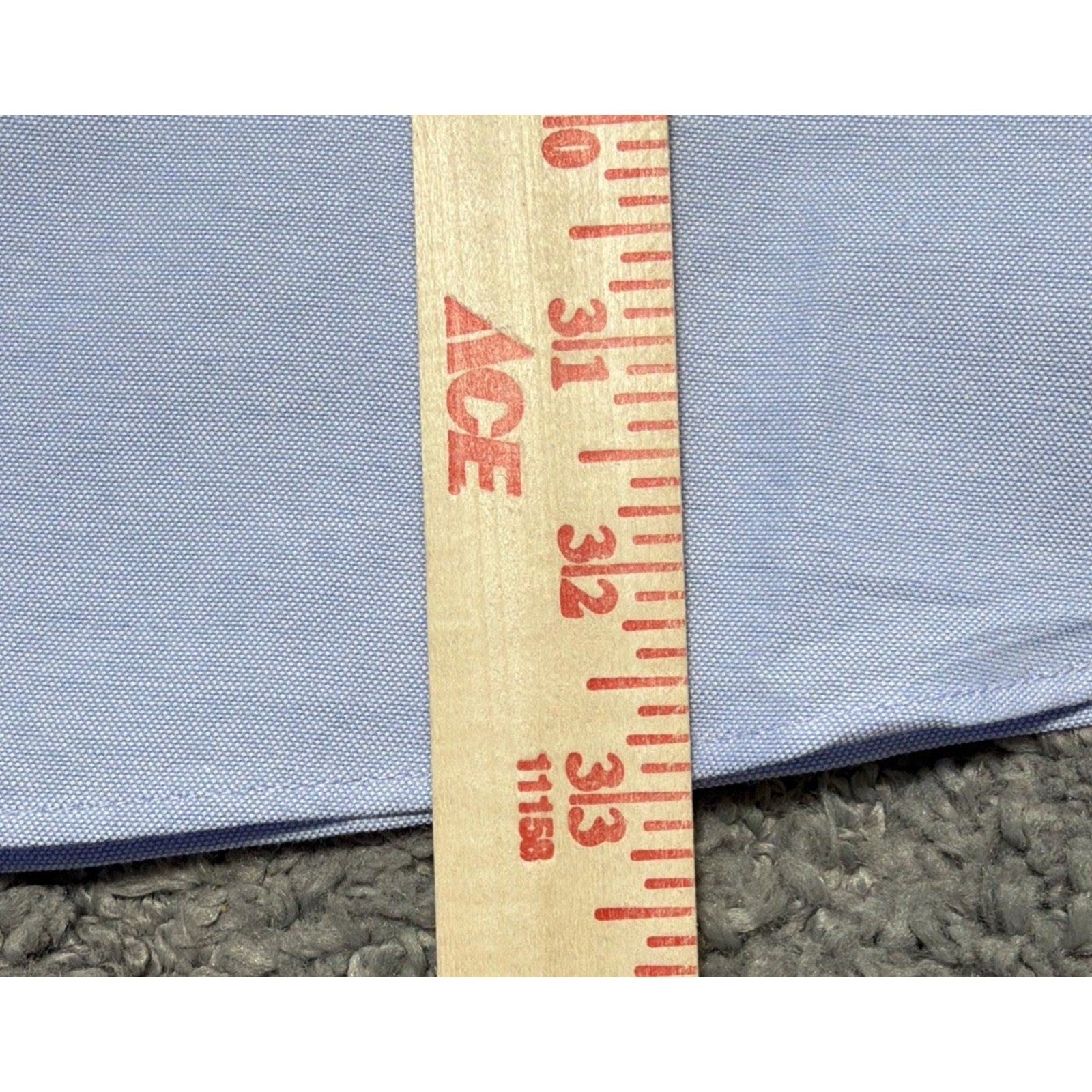 Emidio Tucci 100% Cotton Light Blue Classic Oxford Dress Shirt Size 9 NWT