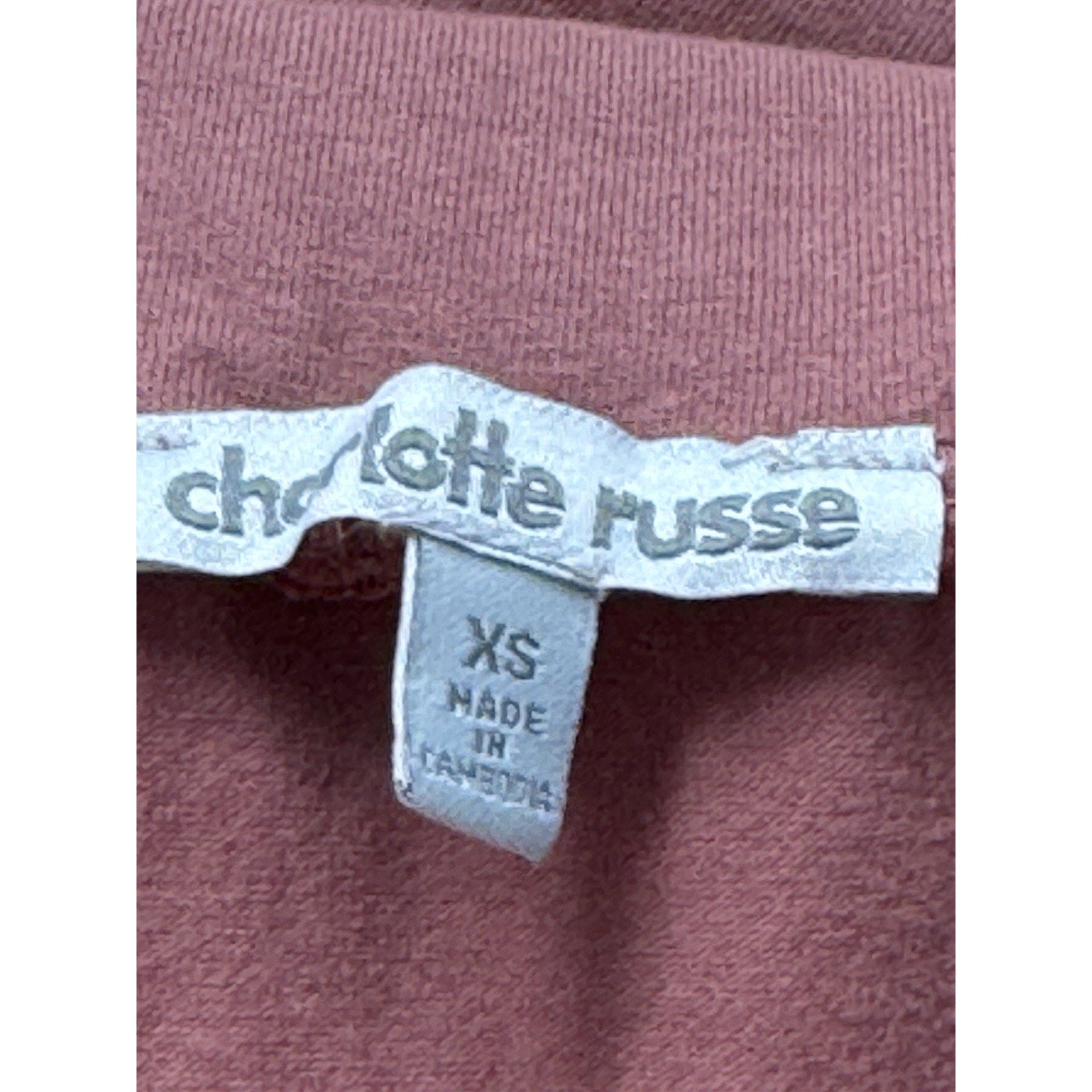 Charlotte Russe Knit Jersey Fabric Mini Skirt Women’s Junior Size X-Small NWT