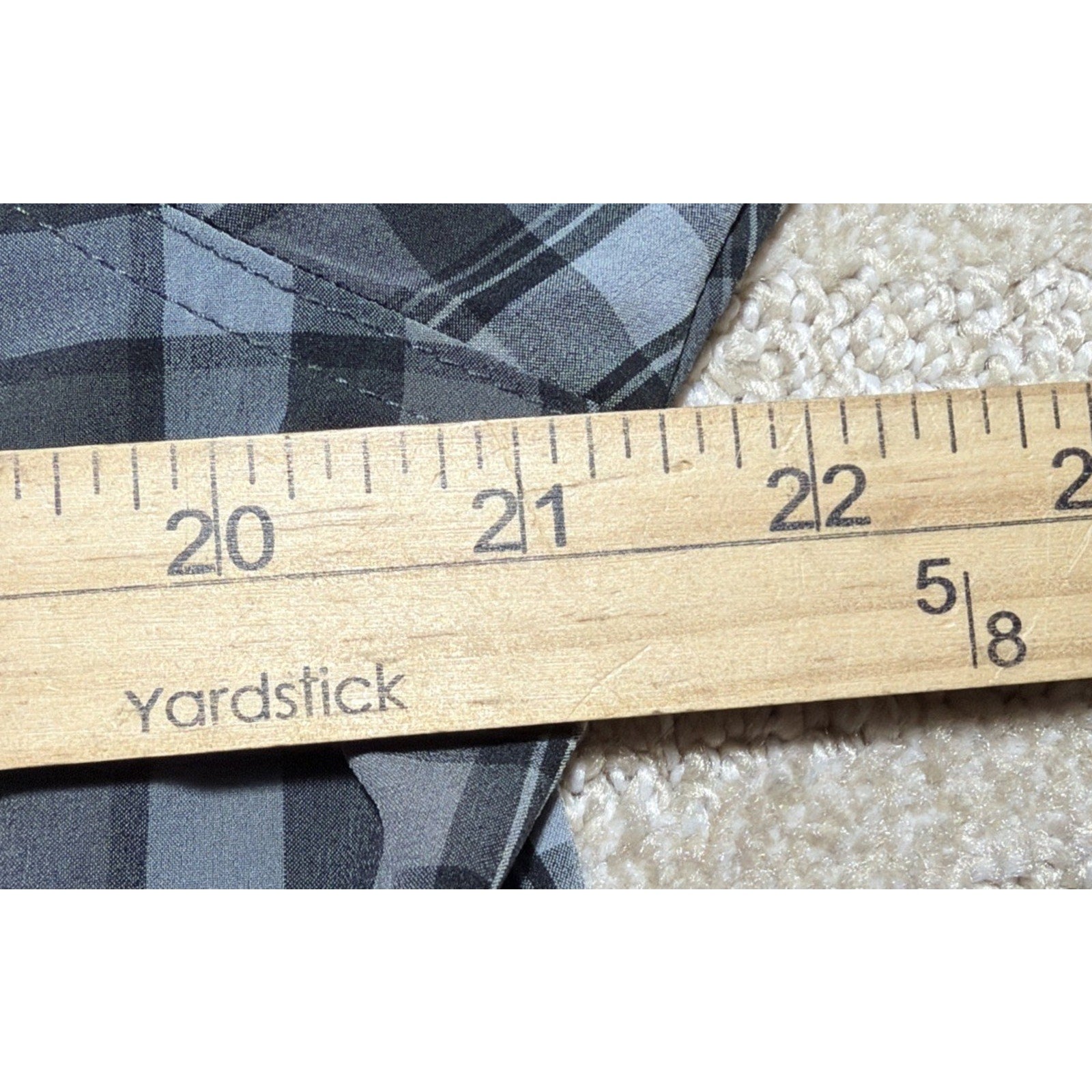 Columbia Performance Plaid Shirt Mens M Short Sleeve Button Gray Blue NWOT