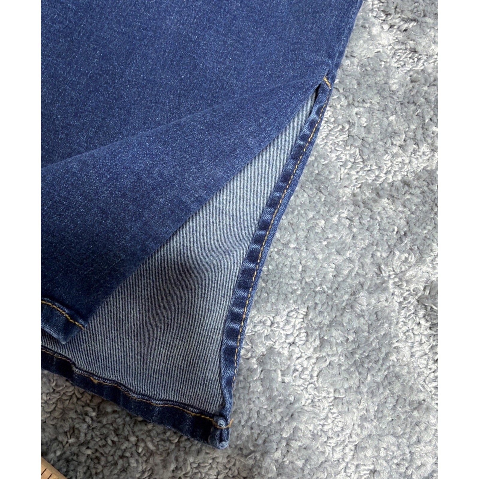 Wonderly Jeans Women's Size 12 High Rise Flare Dark Wash Denim Retro Boho Blue
