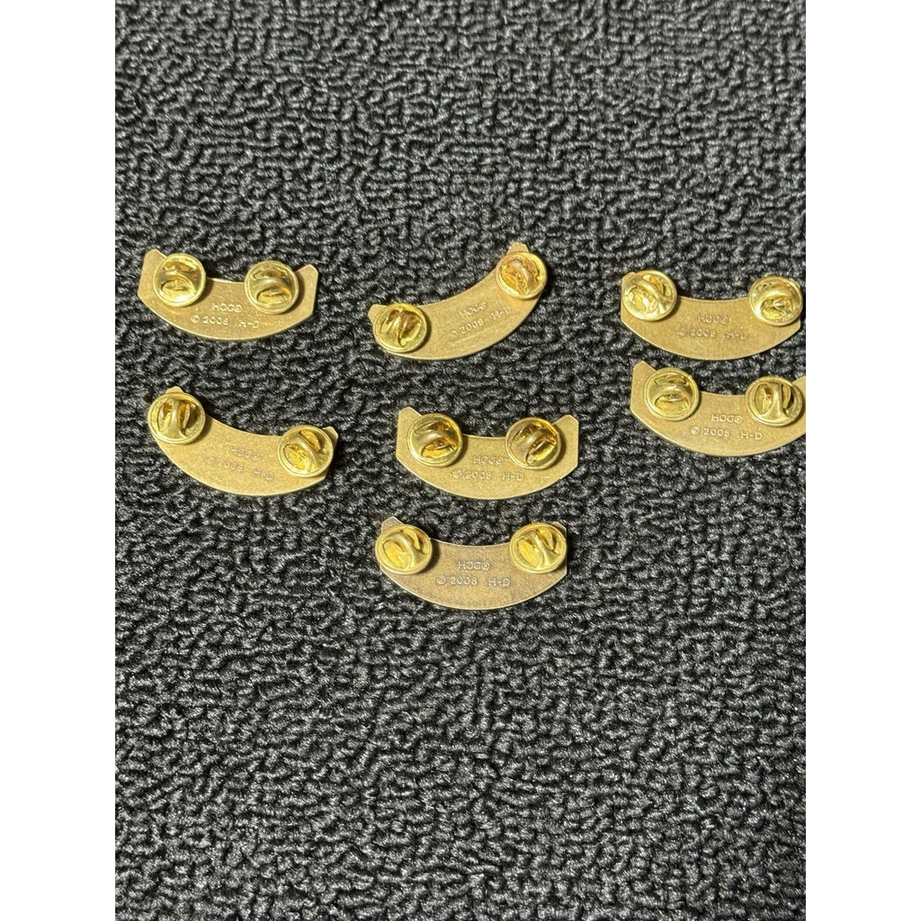 Lot 7 Harley Davidson HOG Vest Hat Lapel Pins 2008 HOCO Annual Member Rockers