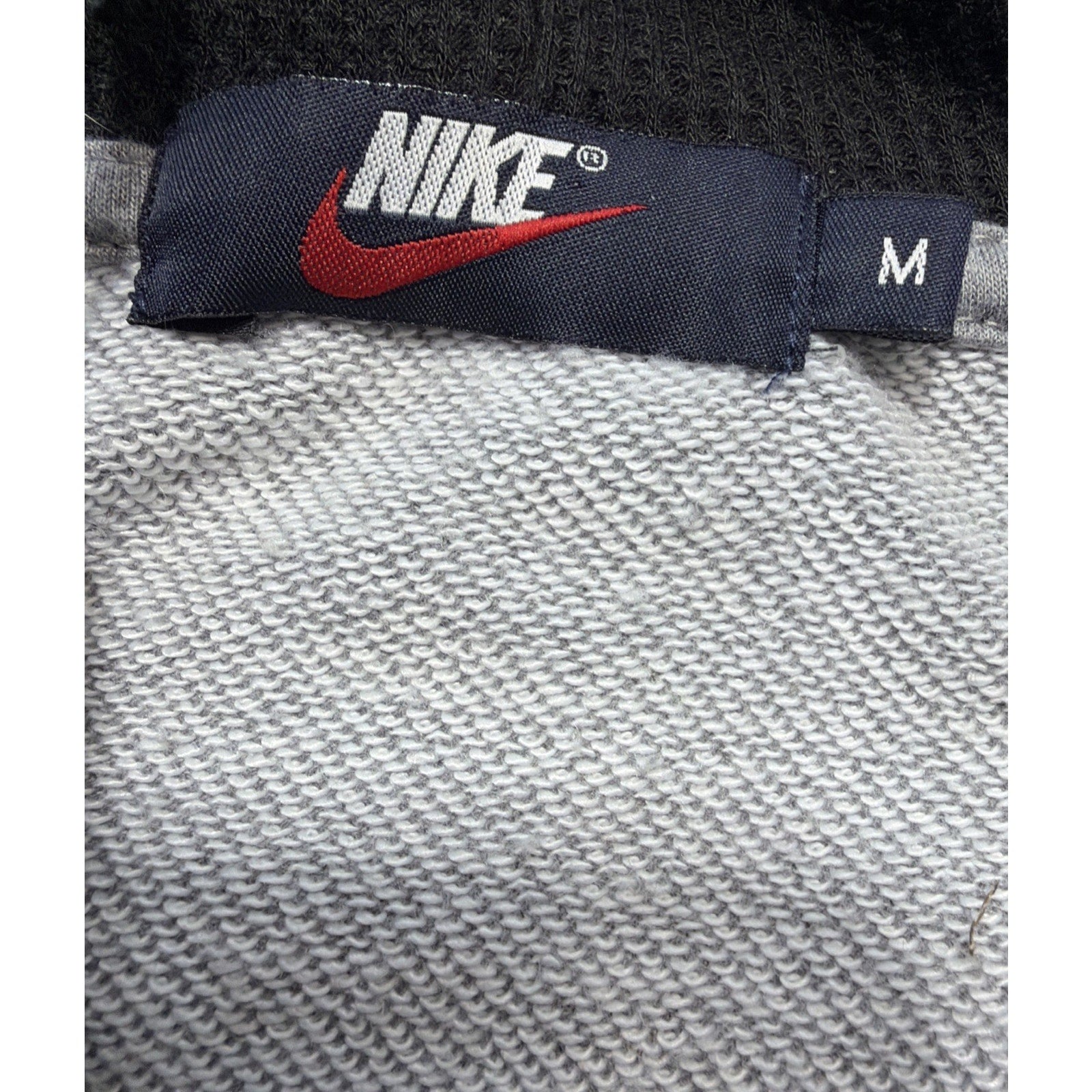 VTG Nike AOP Full Zip Hoodie Sz M Blue Tag Swoosh All Over Print Y2K