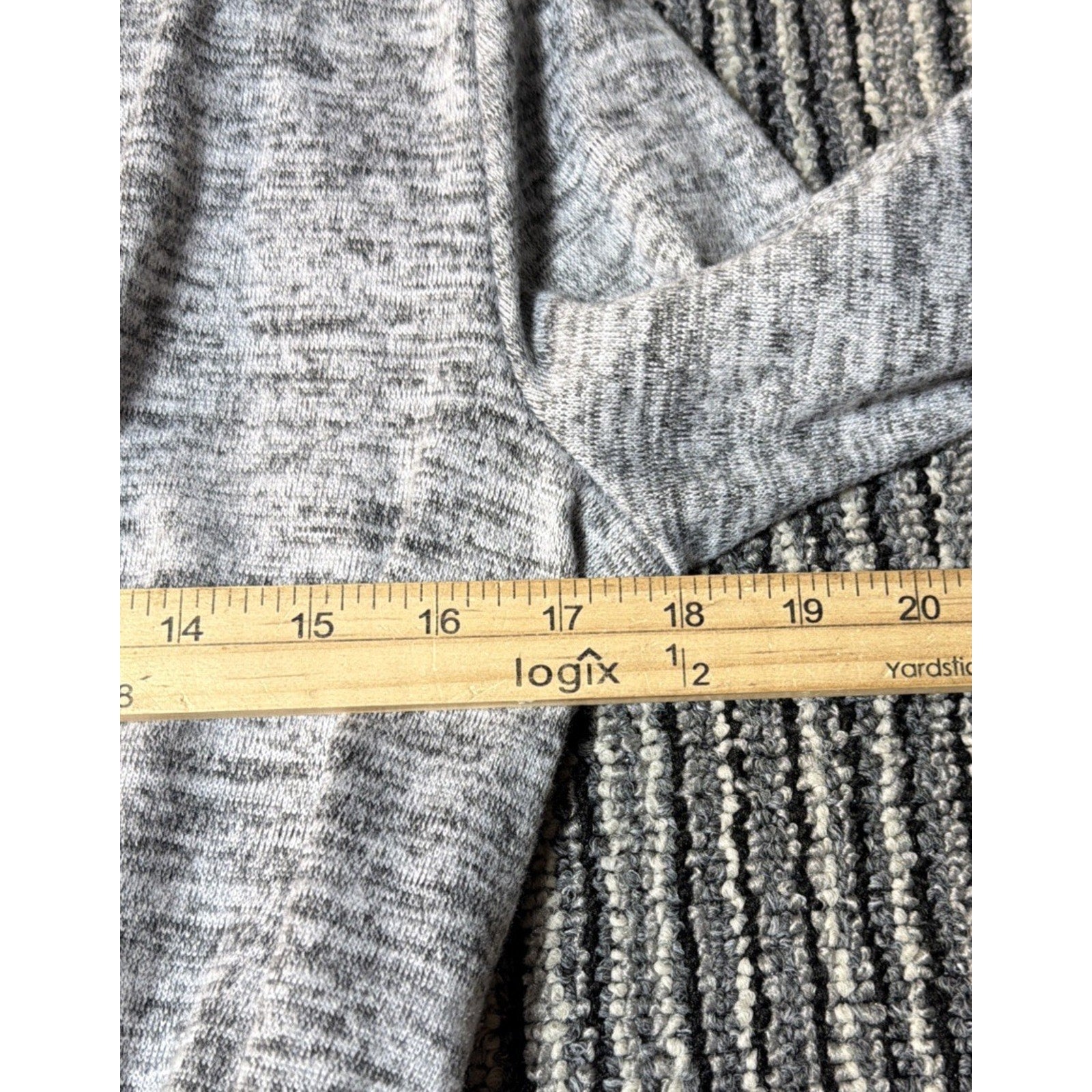 Soprano Womens Large Gray Wrap Romper Long Sleeve Ruffle Shorts NWT