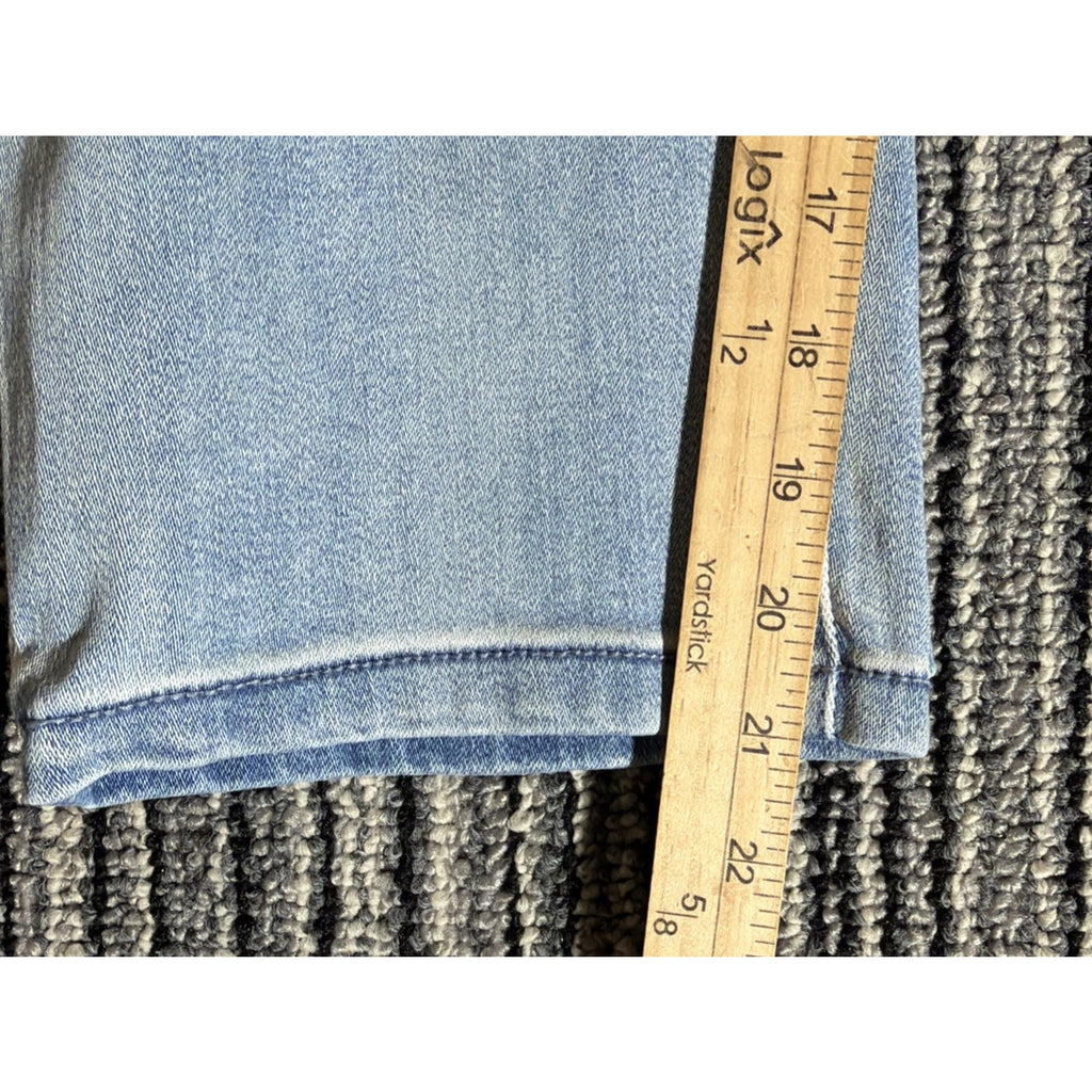 Soho New York Jeans Jegging High Rise Crop Distressed Size 14