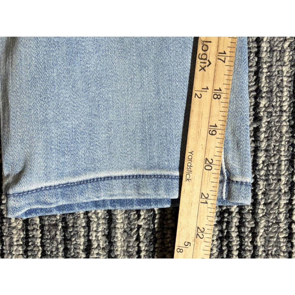 Soho New York Jeans Jegging High Rise Crop Distressed Size 14
