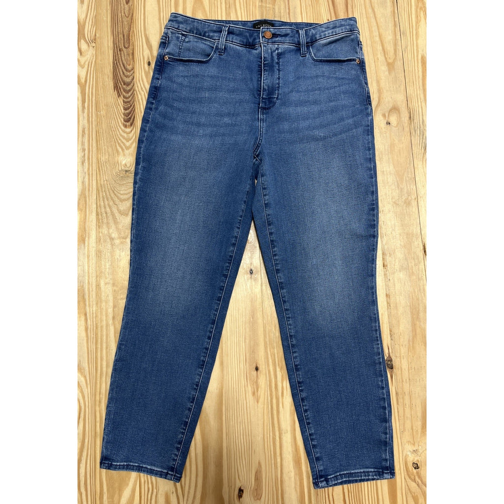 Talbots Flawless Womens 10 High Waist Jegging Jeans Crop Zip Fly