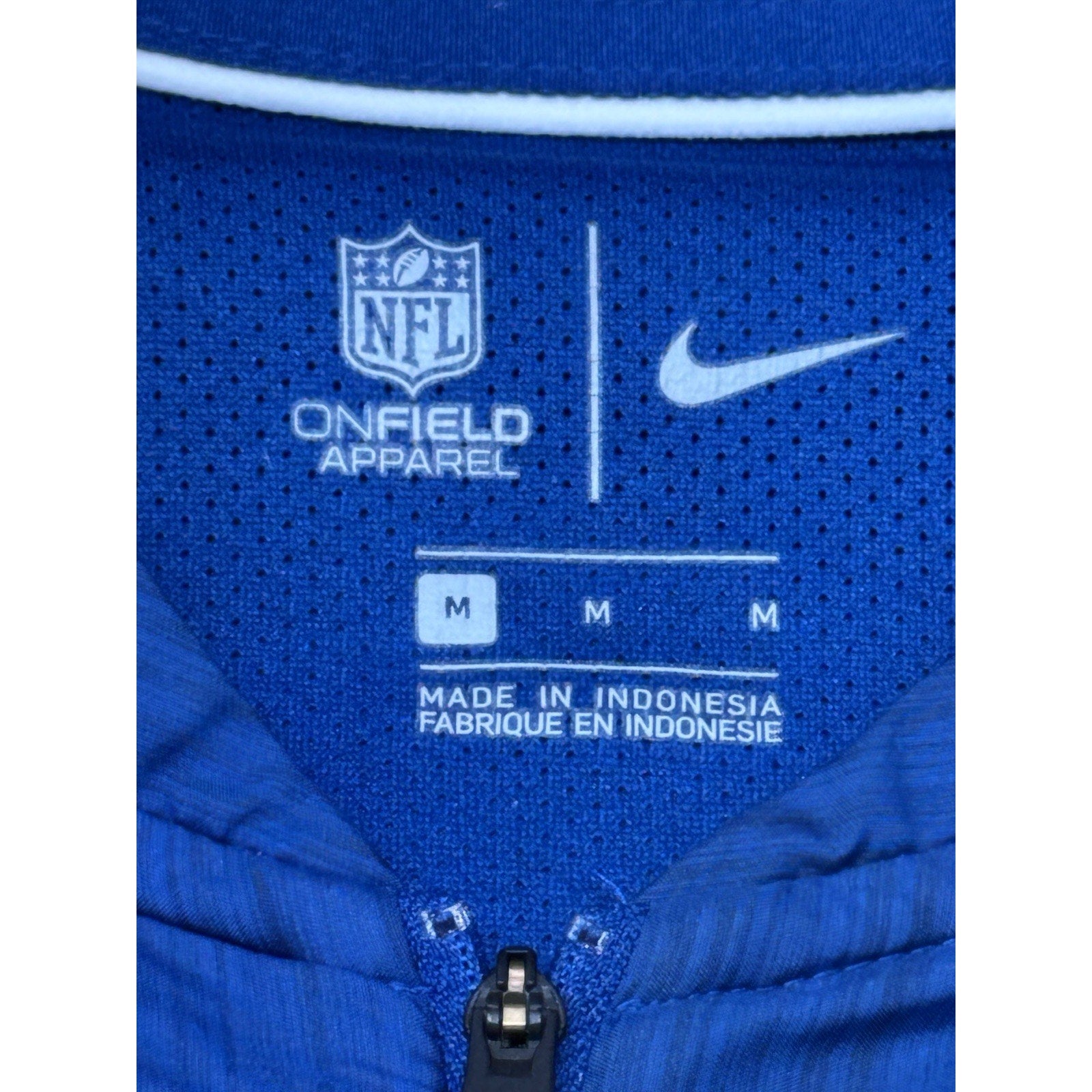 Nike Storm Fit Jacket Colts Blue NFL On Field Apparel Windbreaker Men’s Size M