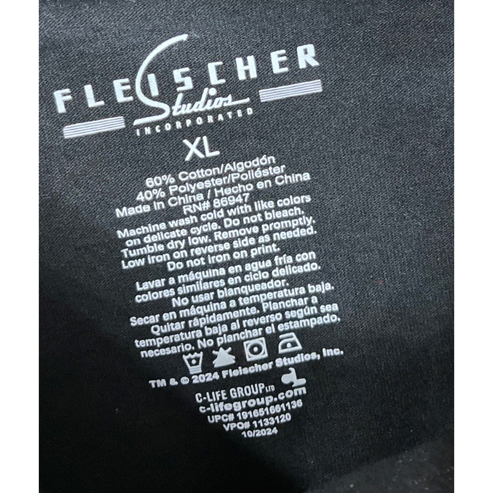 Fleisher Studios Modern Street wear Betty Boop T Shirt Black ShortSleeve Size XL