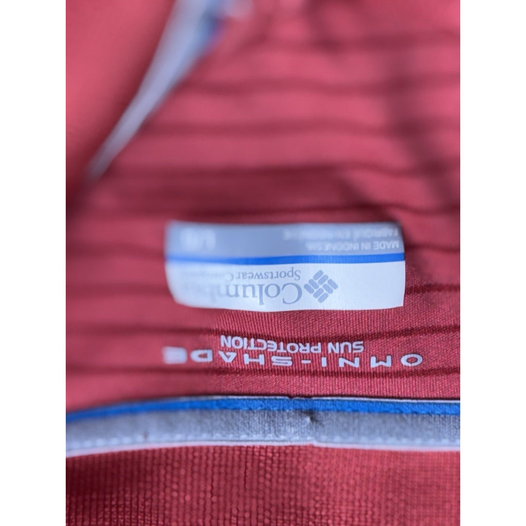Columbia Omni Shade Red ShortSleeve Polo Shirt Men’s L