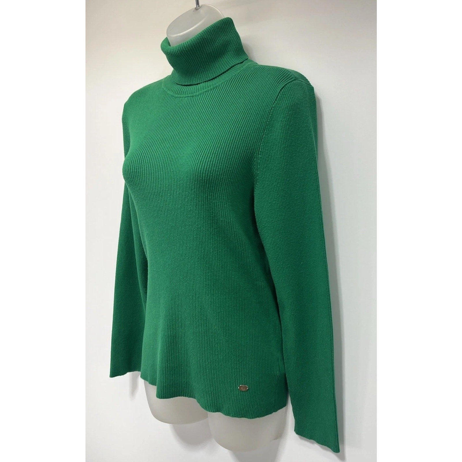 Lauren Ralph Lauren turtleneck cotton knit sweater size XL (women's) Green