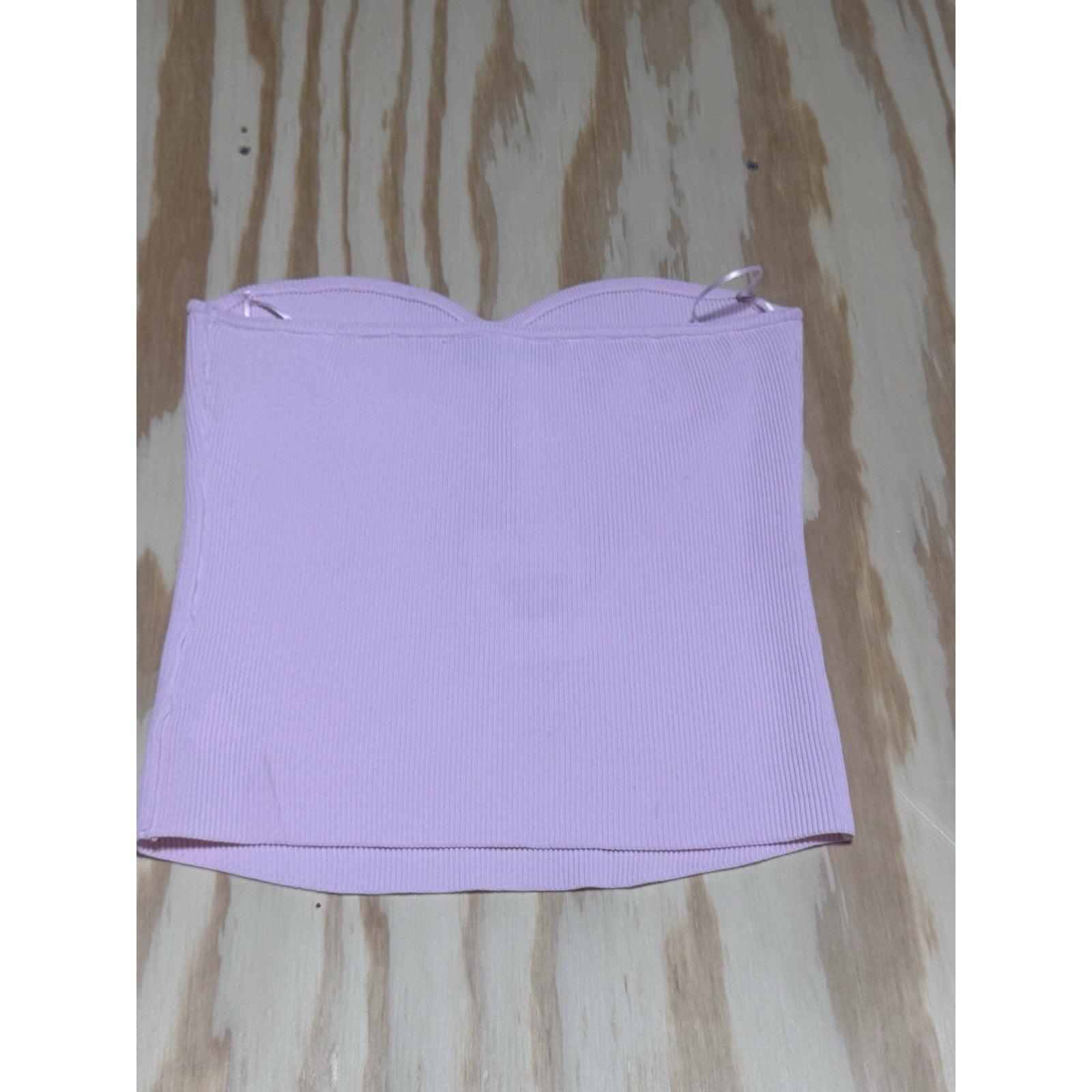 ENDLESS ROSE Pink Ribbed Sleeveless Tube Top New Ways Women’s Size Large NWT