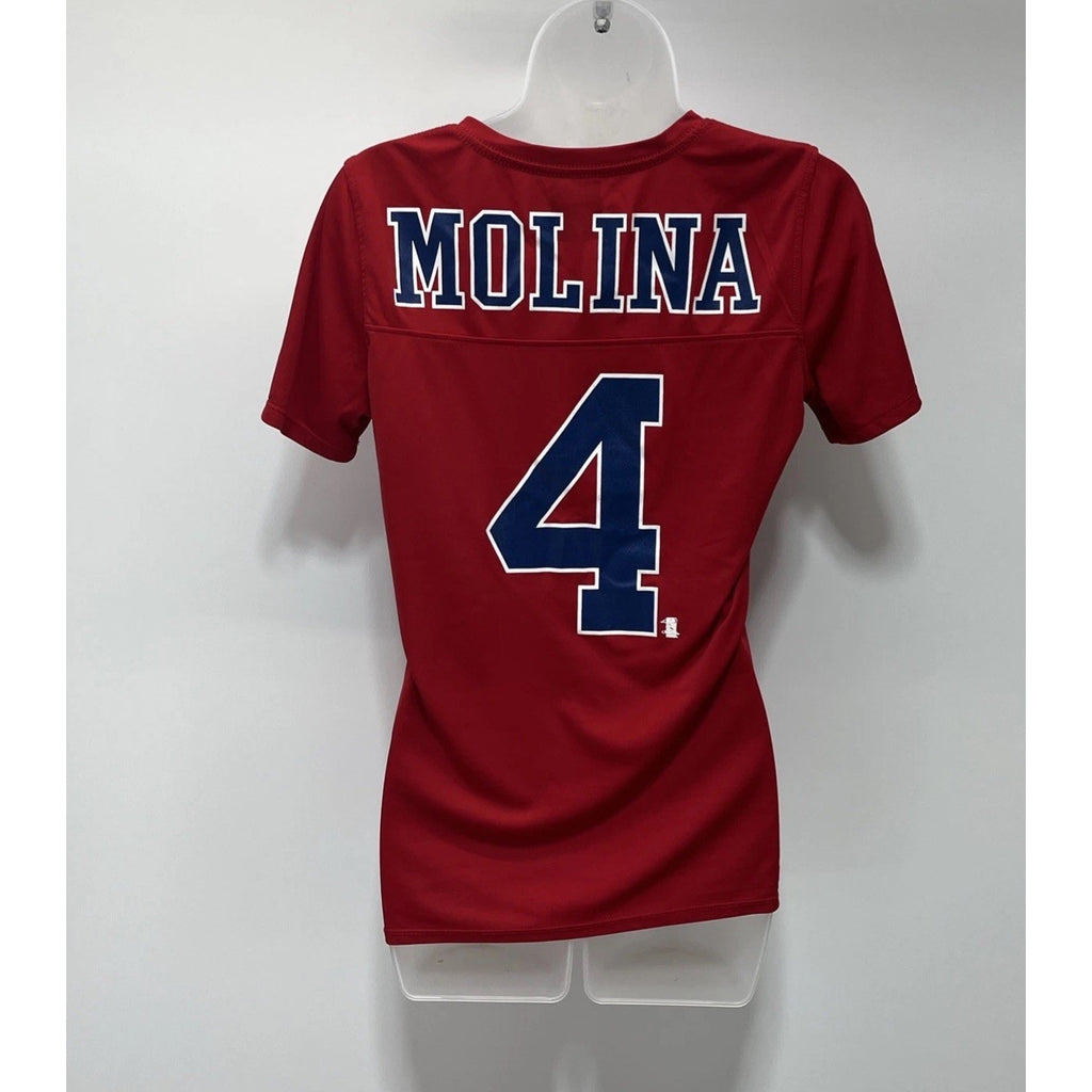 MLB Genuine Merch. Womens Red Cardinals #4 Yadier Molina T-Shirt jersey Size M