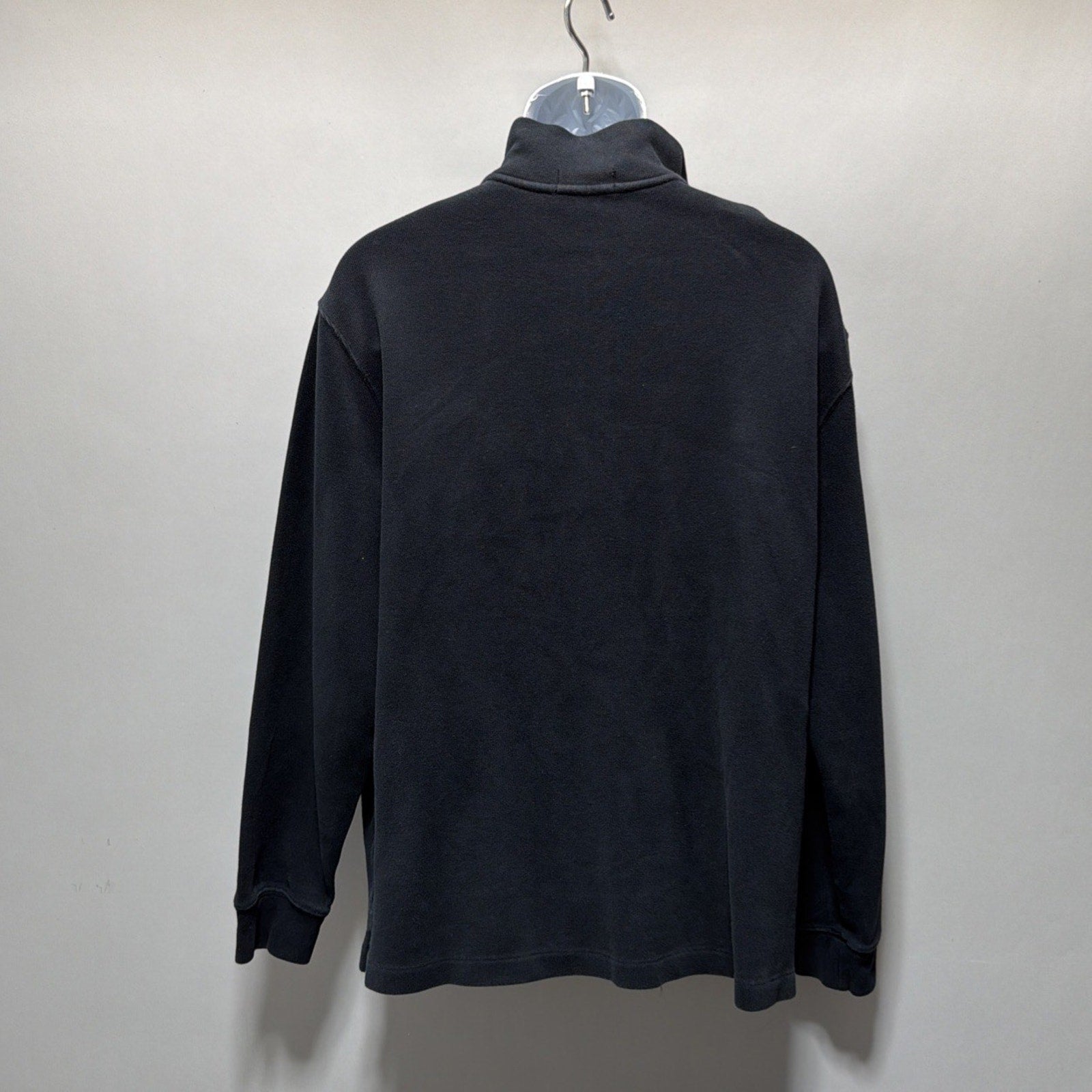 Polo Ralph Lauren Black Quarter Zip Pullover Men’s Sz X-Large Red Logo
