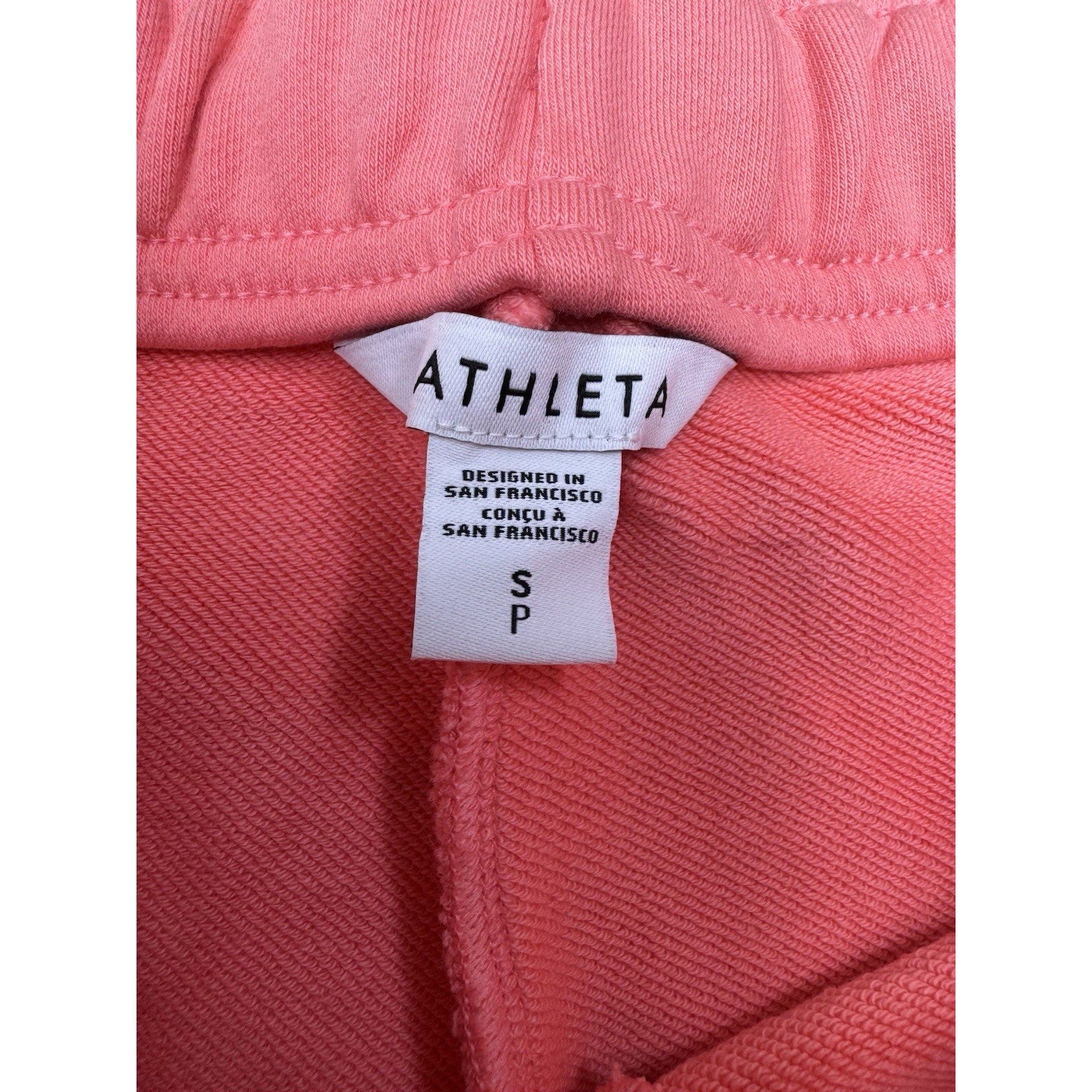 Athleta Terry Sportie Short Pink Heavyweight Women’s Size Small NWT