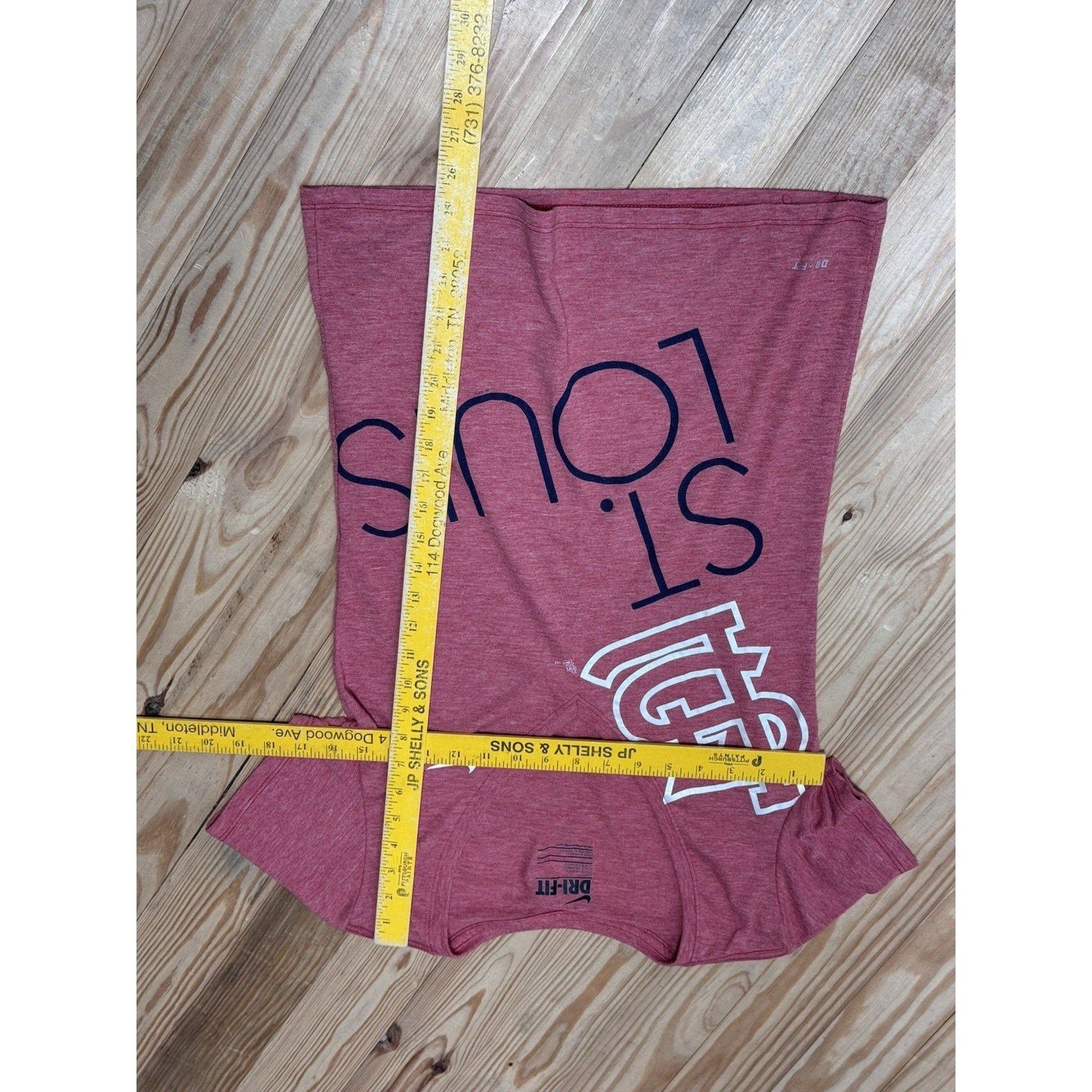 Nike Dri-Fit St. Louis Cardinals MLB Low V-Neck T Women's Size Small Slim Fit