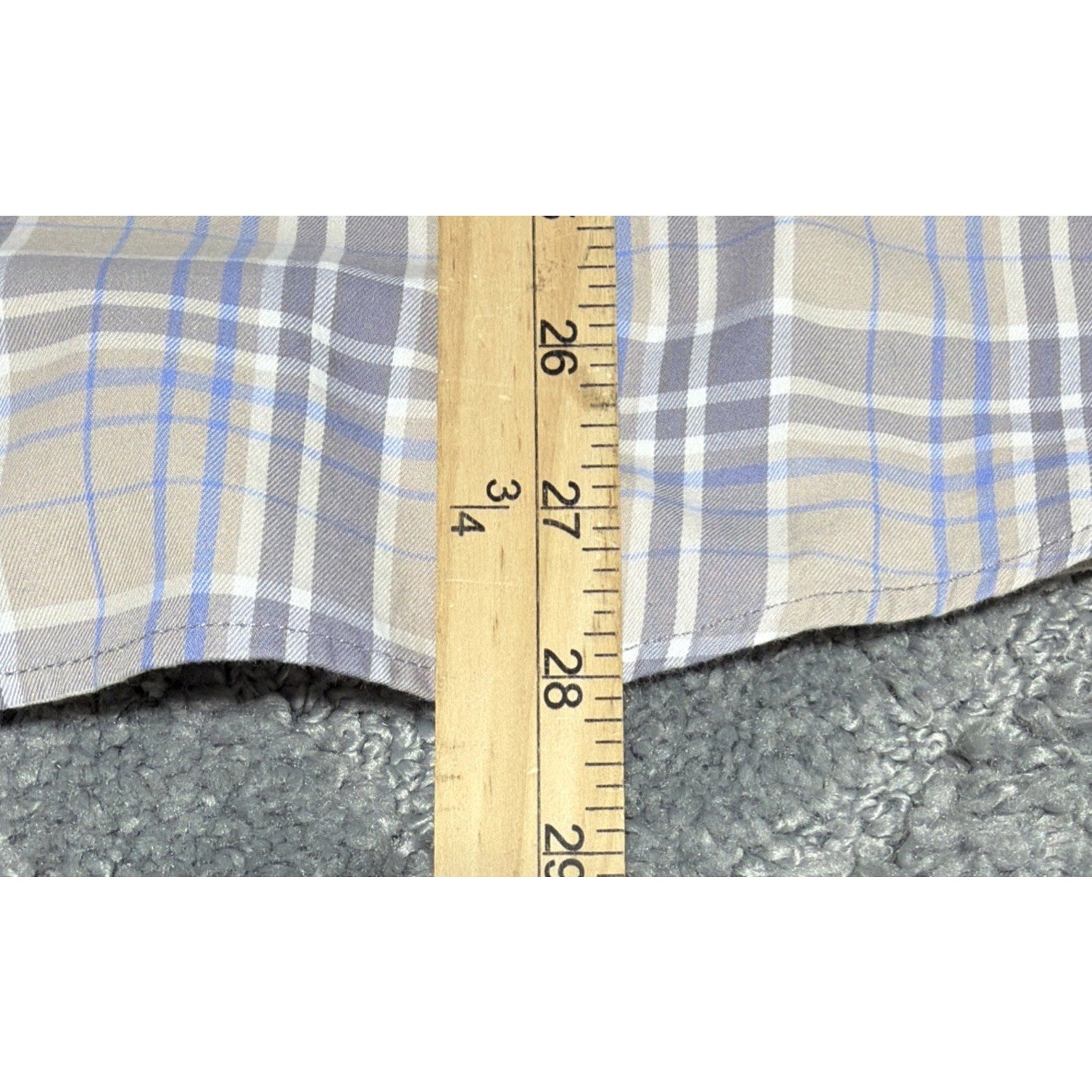 Southern Marsh Mens Small Plaid Long Sleeve Button Shirt Oxford Embroidered