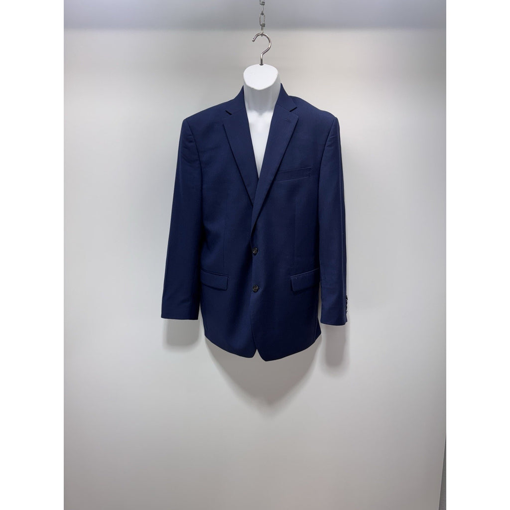 Ralph Lauren Blazer Jacket Navy Blue Men’s 42L The Iconic Wool Blend Suit Coat