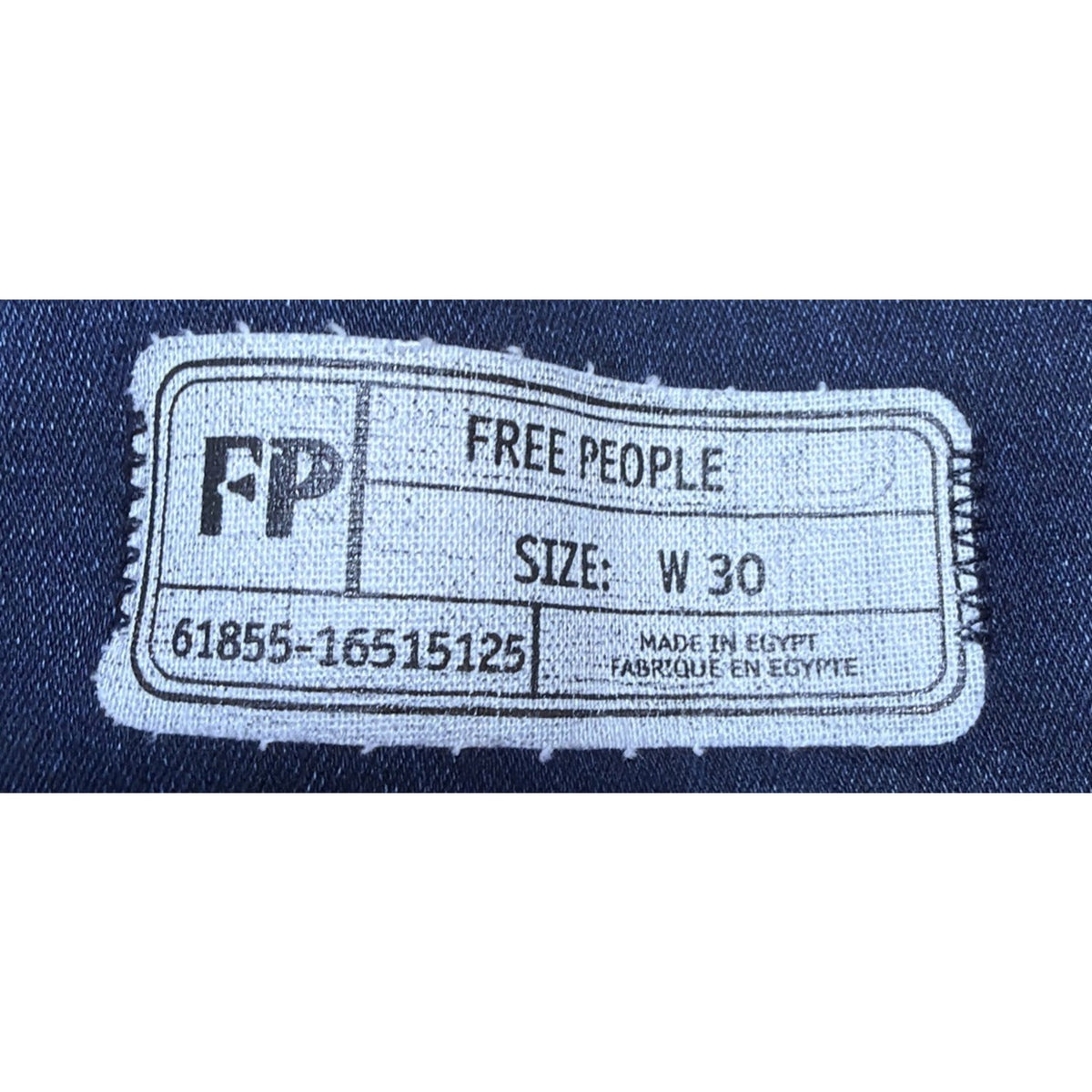 Free People Jeans Women's 30 Dark Blue Stretch Denim Pull On High Rise Skinny