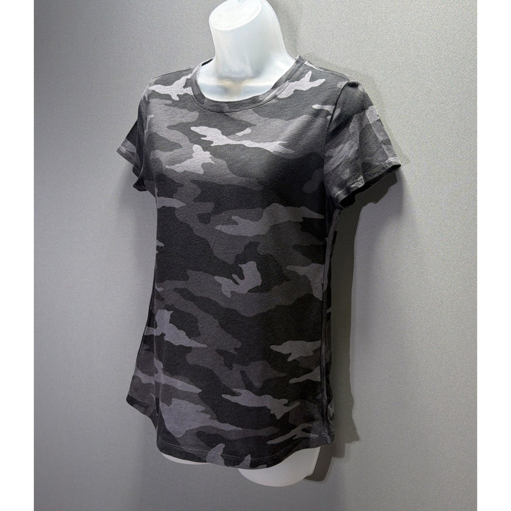 Athleta Cotton camo crew tee shirt Size Small