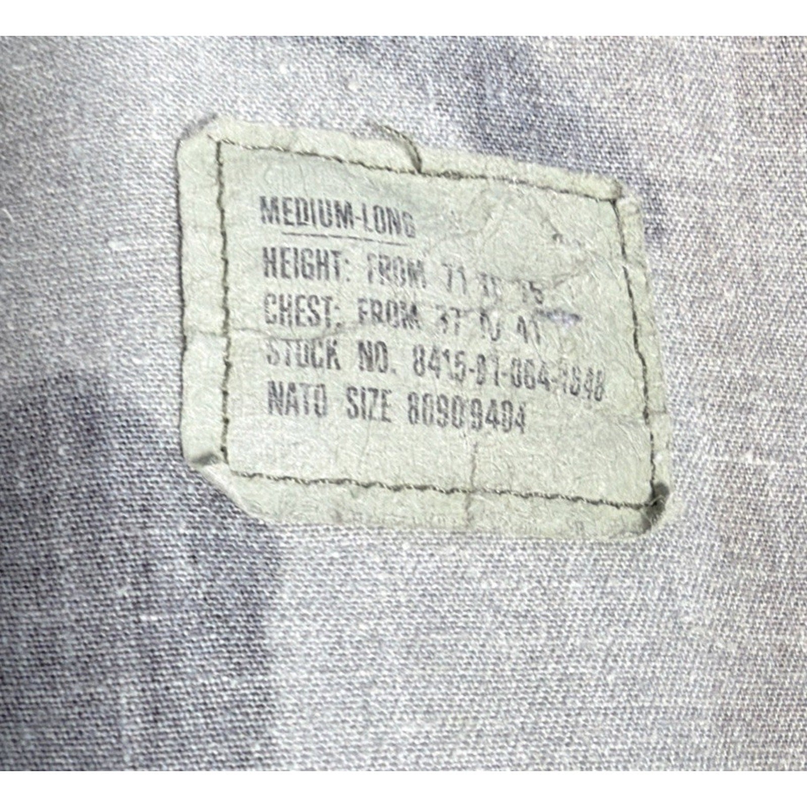 Vintage US Army Woodland Combat Camo Coat Medium Long Regular