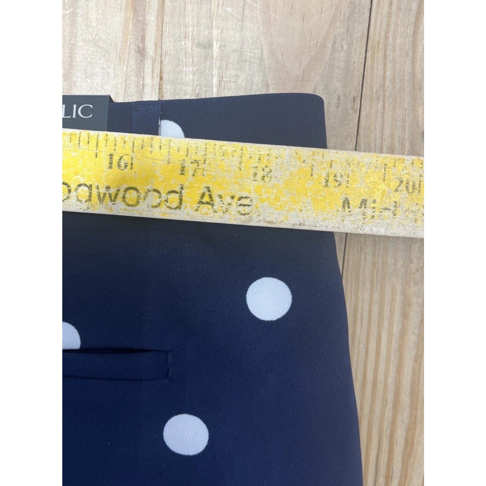 NWT Banana Republic Avery-Fit Dot Pant, Navy SIZE 14