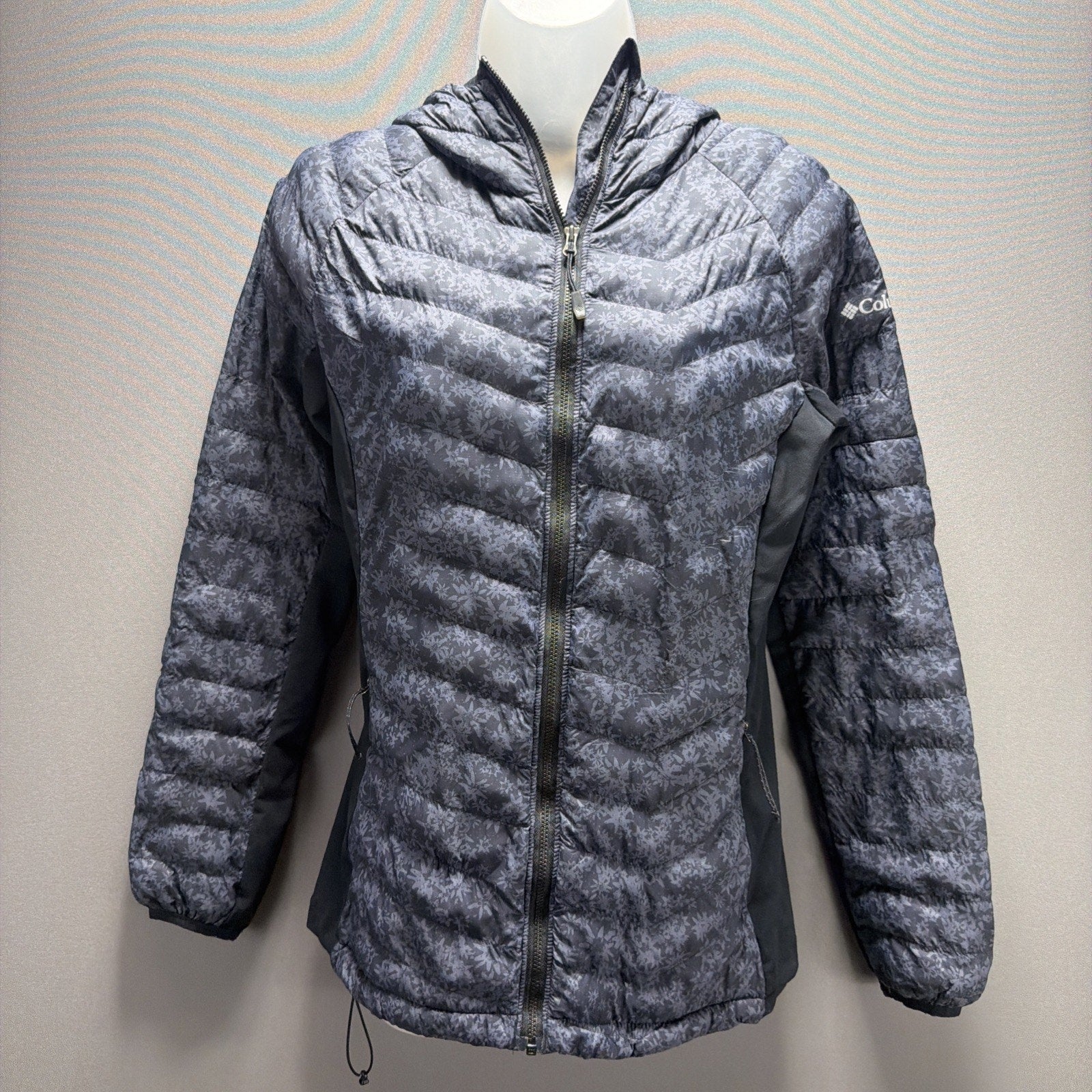 Columbia South Valley Hybrid Light Insulated Jacket Puffer Women’s M Grey Black