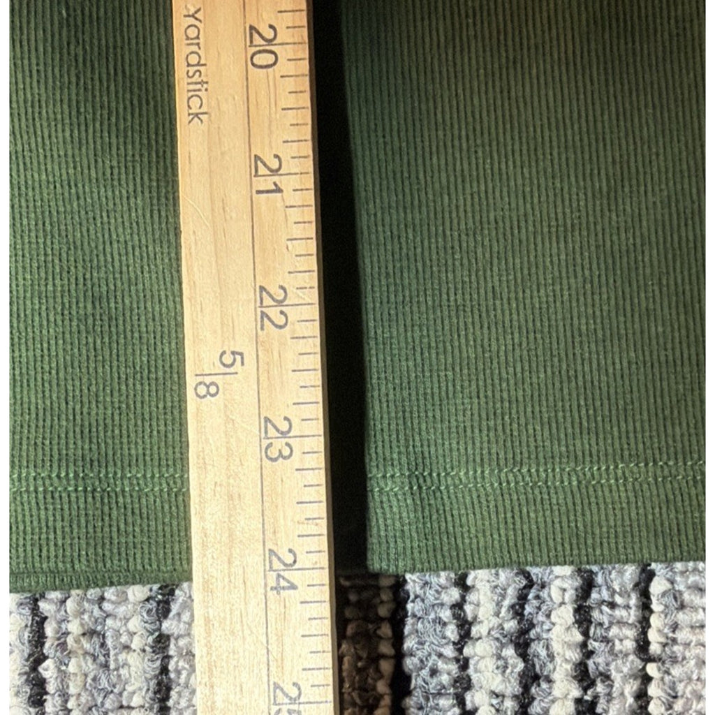 Jones New York Women's XL Cedar Green V Neck 3/4 Sleeve Knit Top Stretch New