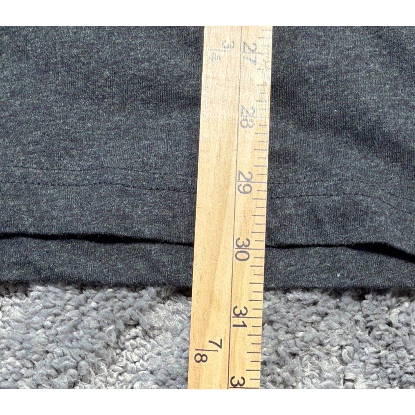 Express Mens T Shirt V Neck Short Sleeve Lightweight Logo Dark Grey XXL