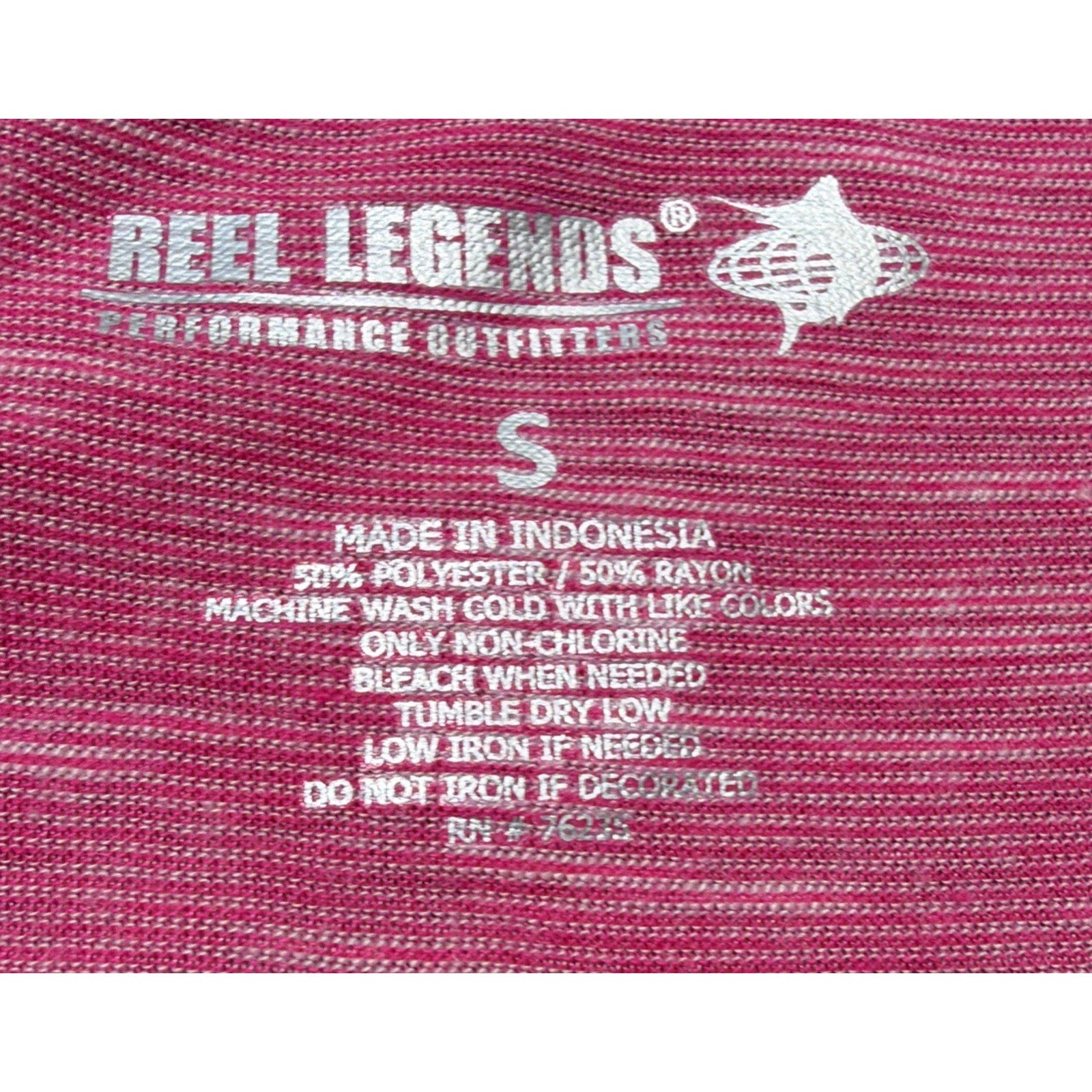 Women's Performance Top ~ REEL LEGENDS ~ Pink Glow Heather ~ Medium ~ NWT!!